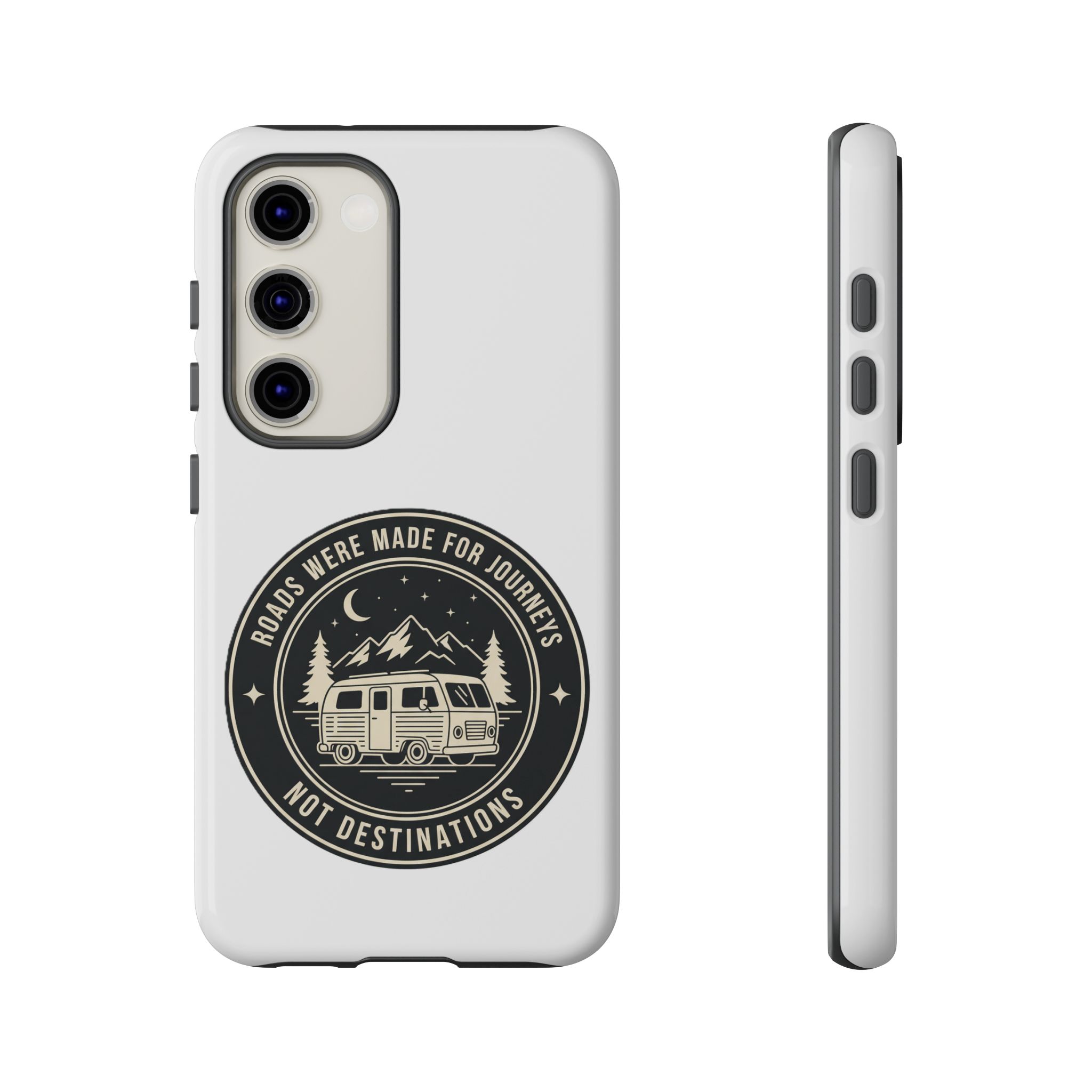 Phone Case — "ROAD WHERE MADE FOR JOURNEYS-NOT DESTINATIONS" Camper Van Design