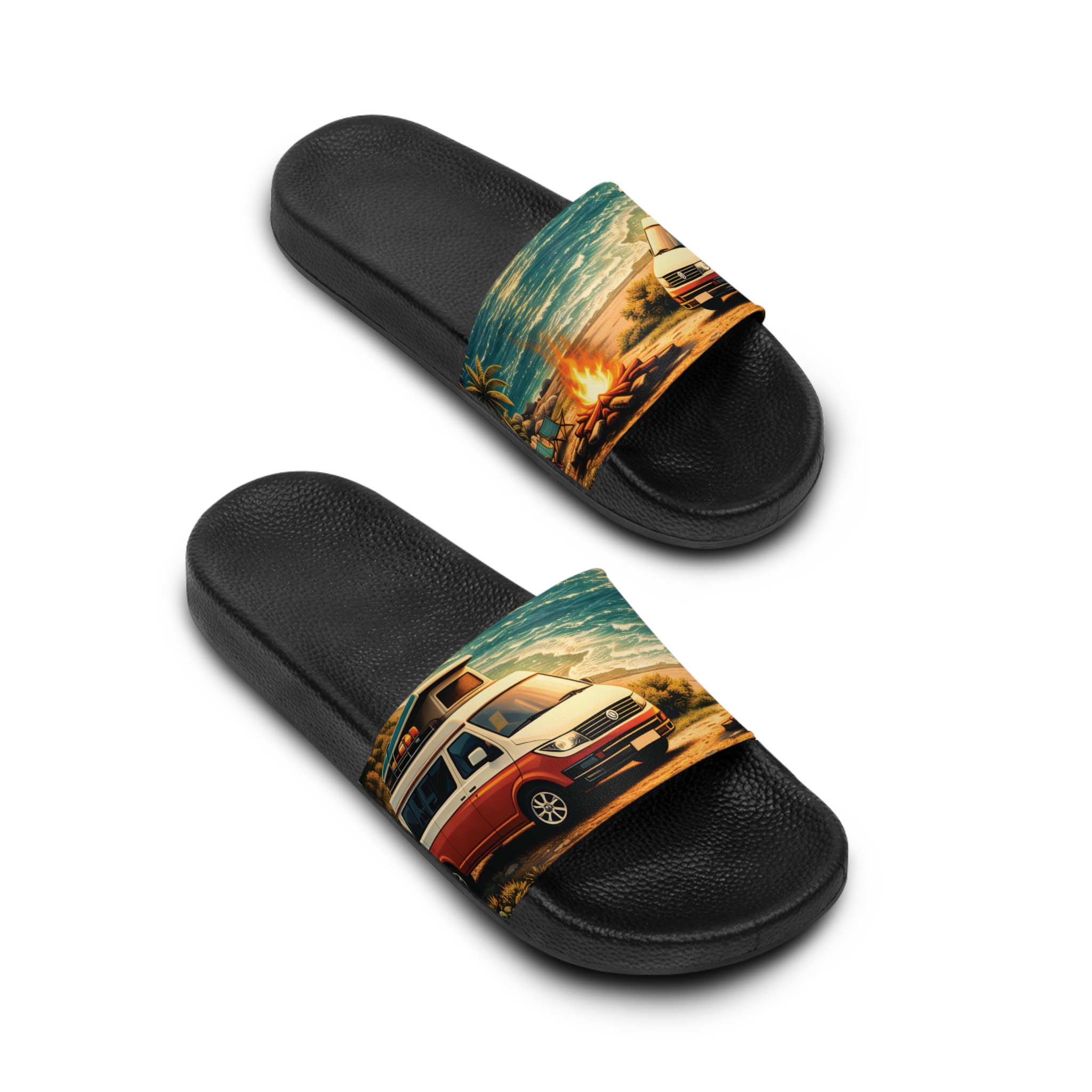Men's Slide Sandals — Red Camper Vibes for Men (Scenic-Line)