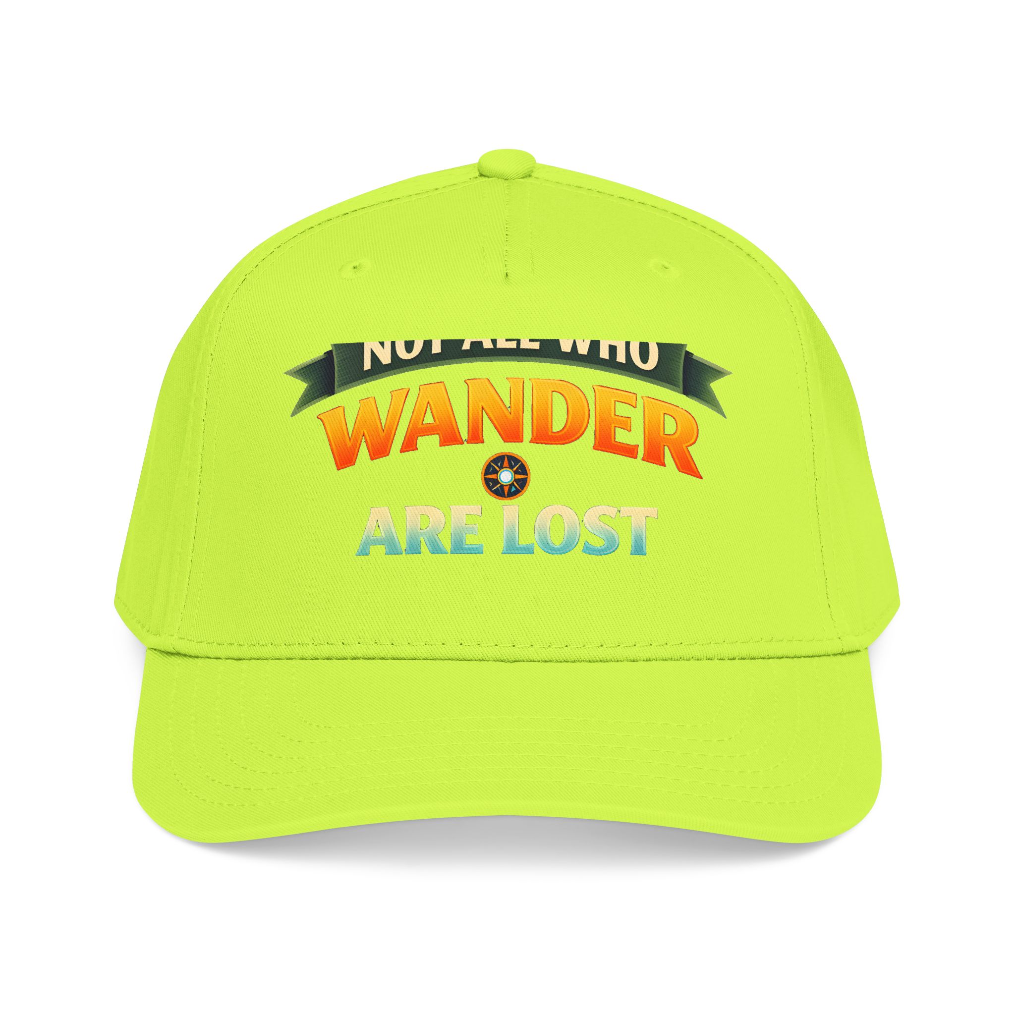 Baseball Cap - "Not All Who Wander Are Lost" Design Scenic-Line