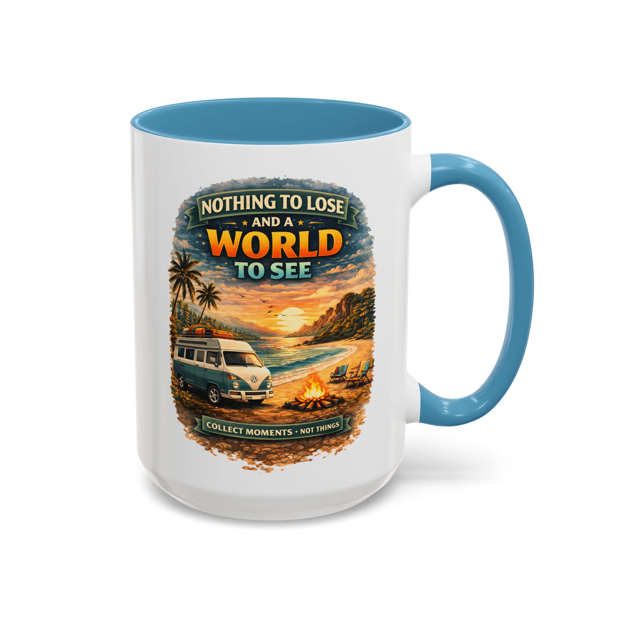 Accent Coffee Mug (11, 15oz) — "Nothing To Lose" Design Scenic-Line