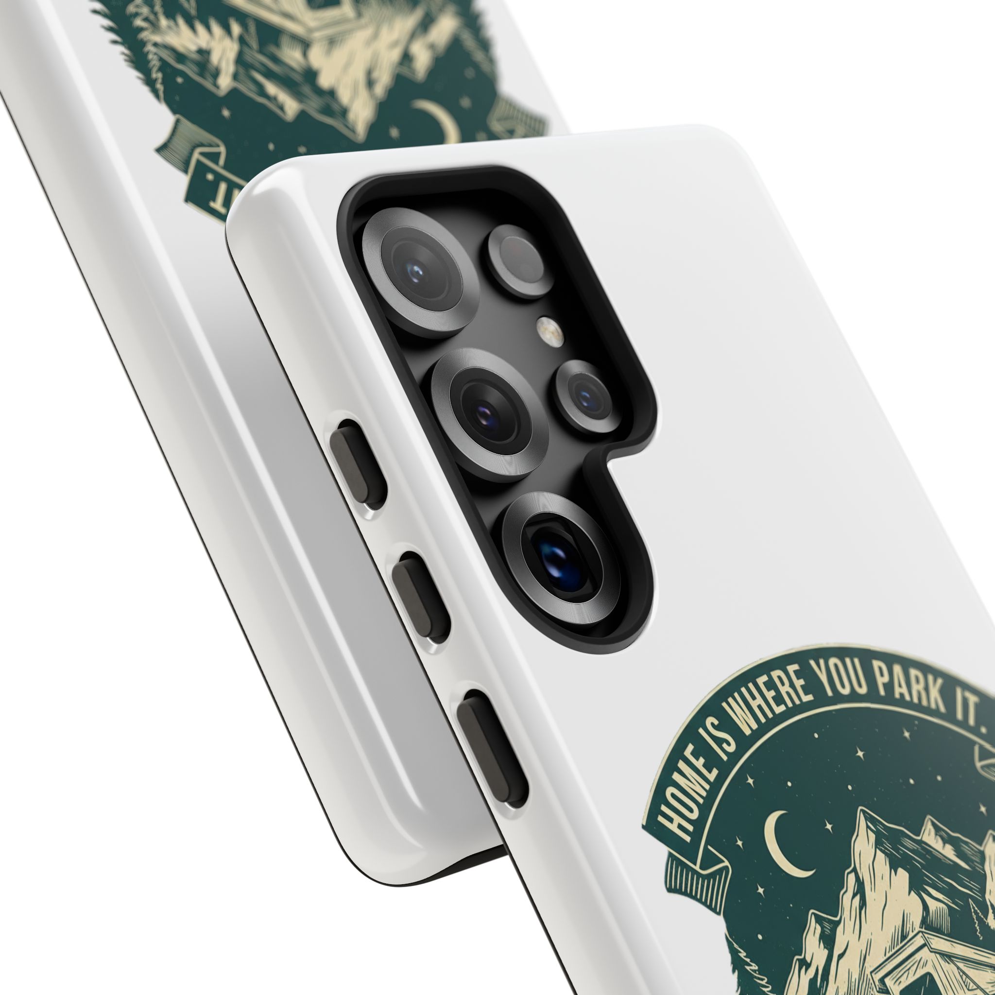 Phone Case — "Home Is Where You Park It-Adventure is the destination" Camper Van Design