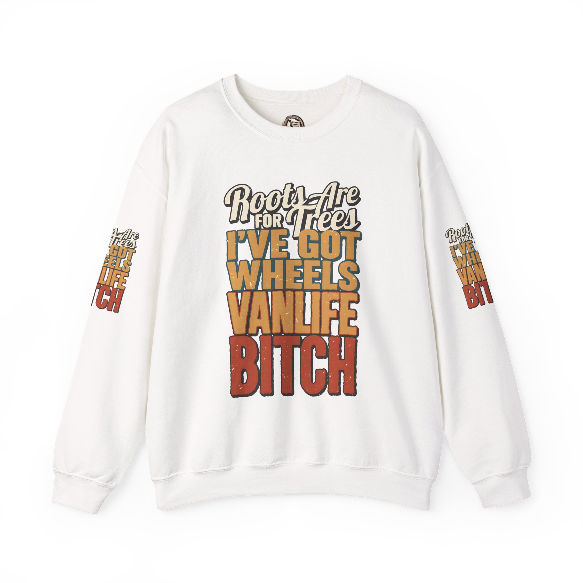 12745316164716959316_2048.jpeg Unisex Heavy Blend™ Crewneck Sweatshirt — "Roots Are For Trees" Design F**K-Line