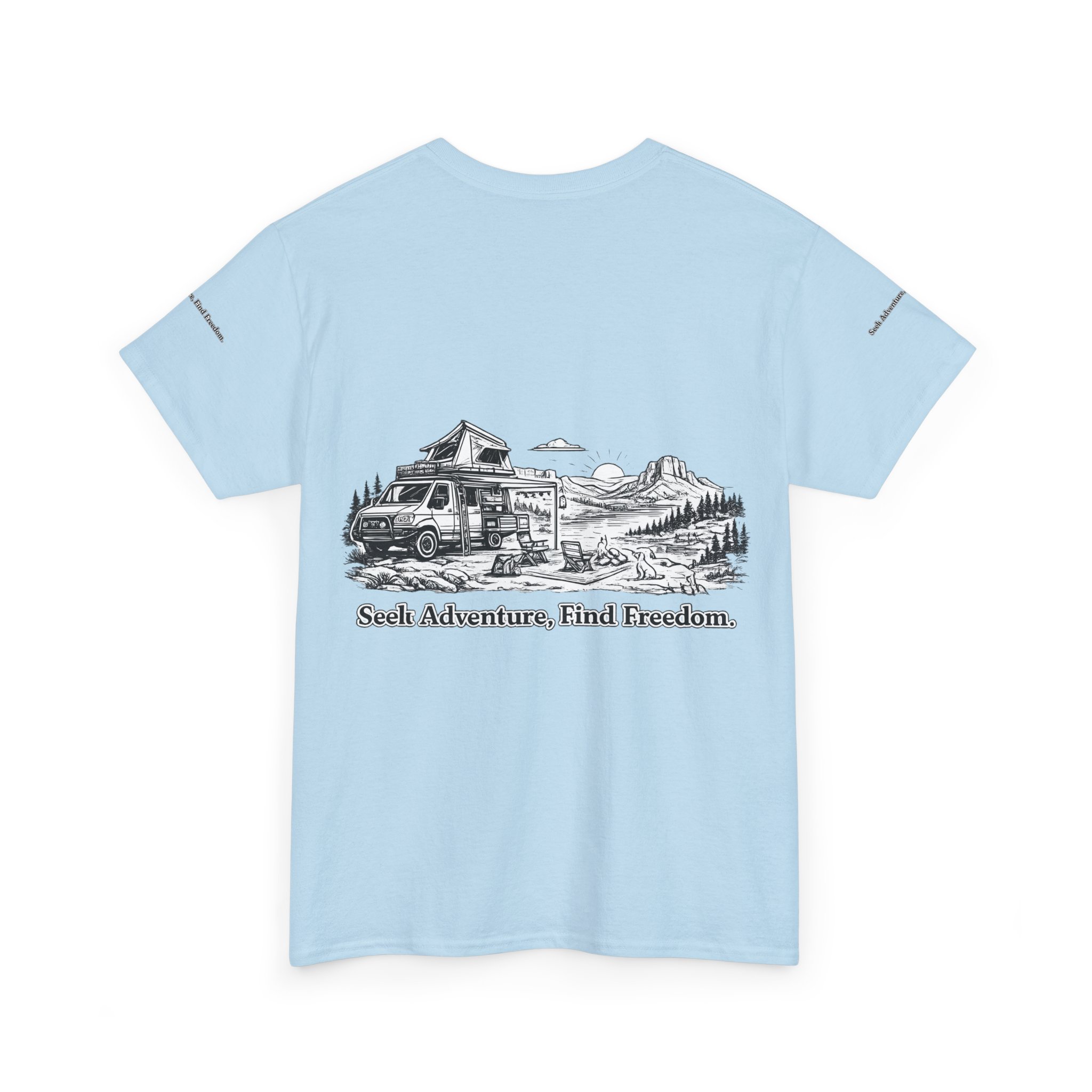 1275230310184330546_2048.jpeg Unisex Heavy Cotton Tee — "Seek Adventure, Find Freedom" Design Minimal-Line