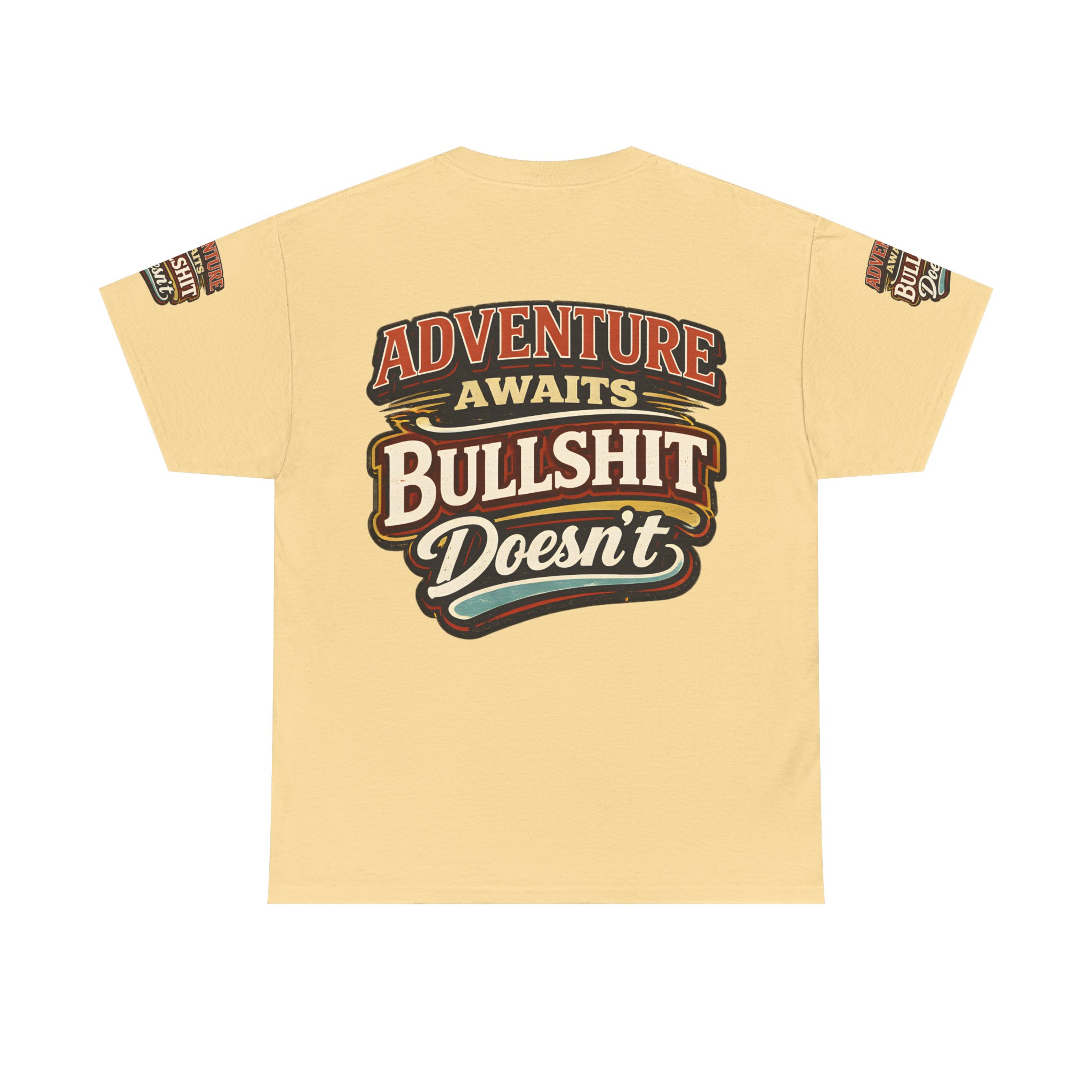 Unisex Heavy Cotton Tee — "Adventure Awaits" Design F**K-Line