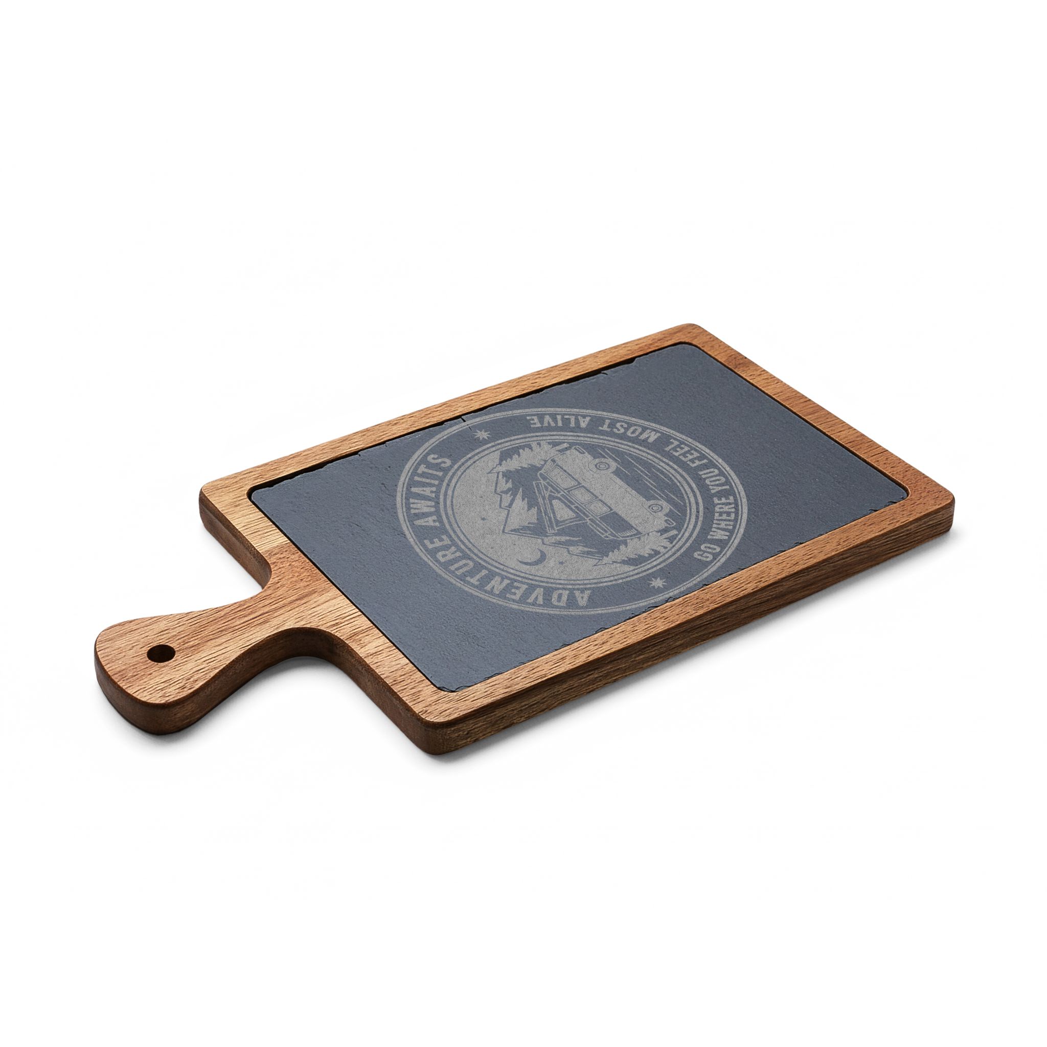 Engraved Charcuterie Board - "Adventure Awaits-Go Where You Feel Most Alive" (4 Variants Available)