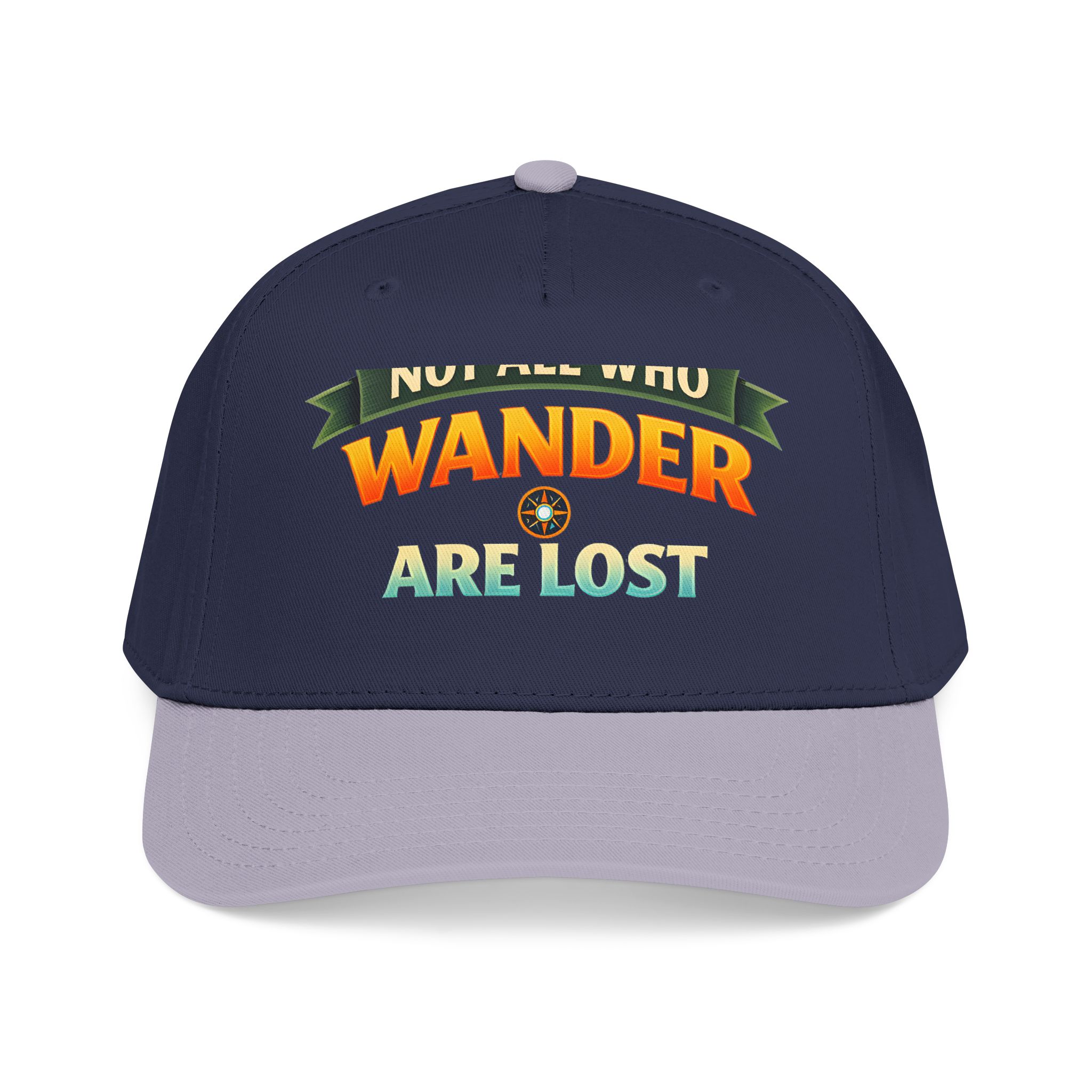 Baseball Cap - "Not All Who Wander Are Lost" Design Scenic-Line