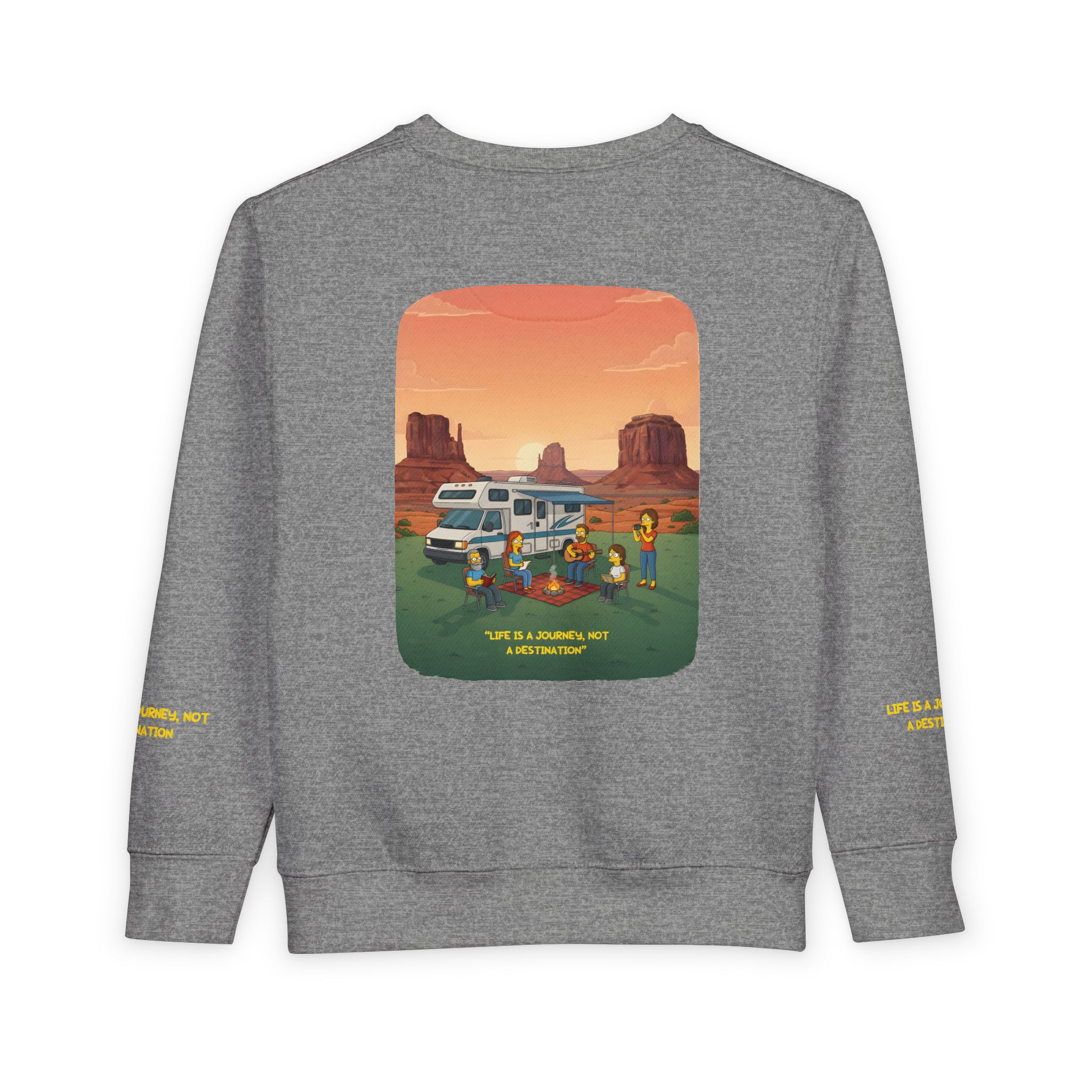 Toddler Sweatshirt - "Life Is A Journey-Not A Destination" (Design Sitcom-Line)