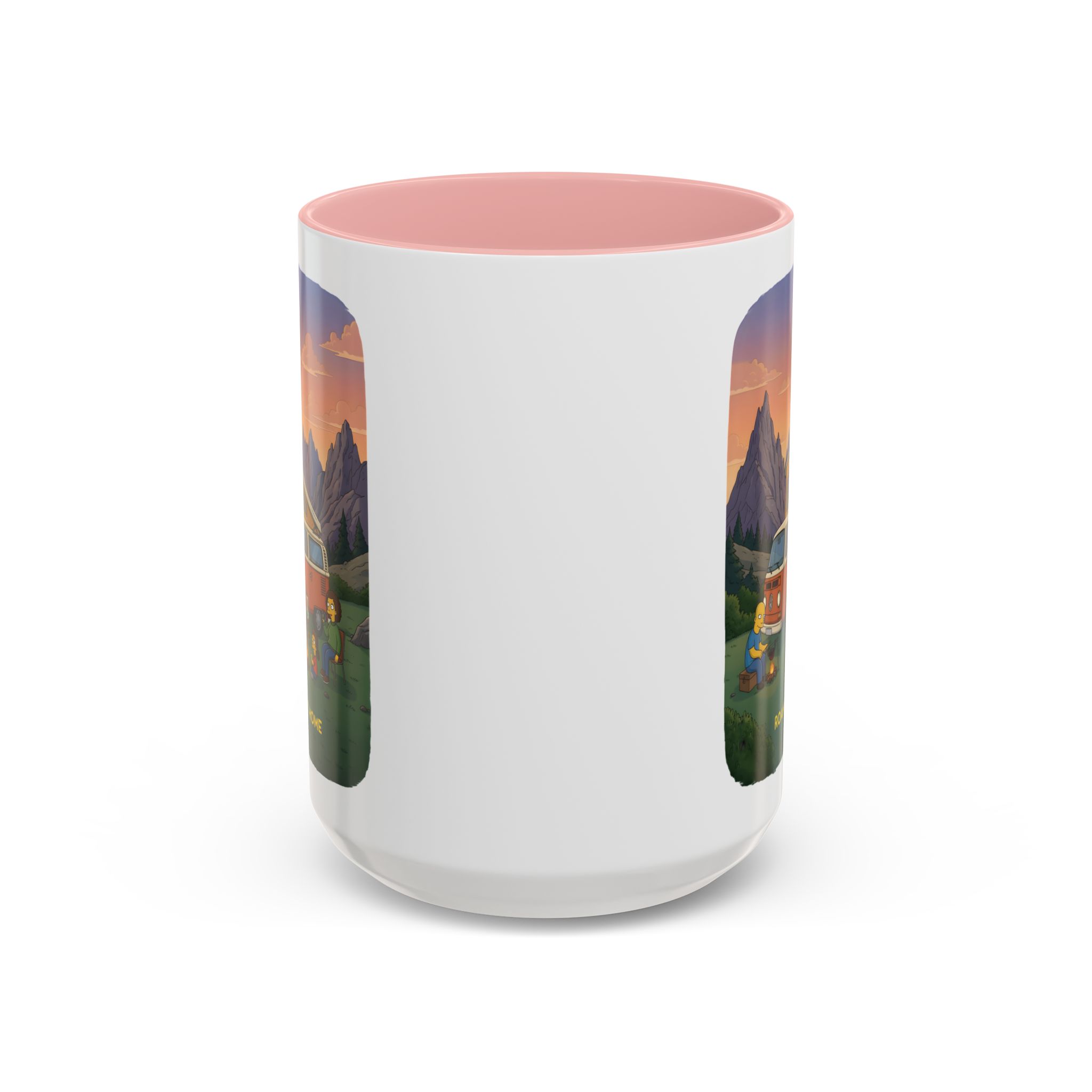 Accent Coffee Mug (11, 15oz) — "Roam Sweet Home" Design Sitcom-Line