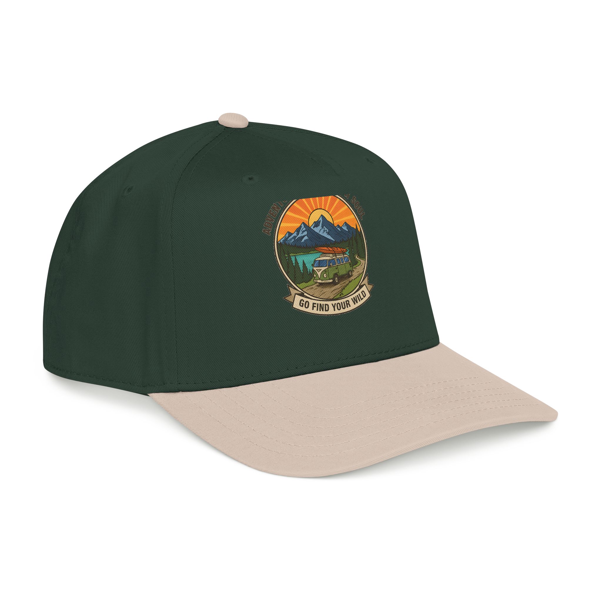 Baseball Cap — "Go Find Your Wild" Outdoor Patch