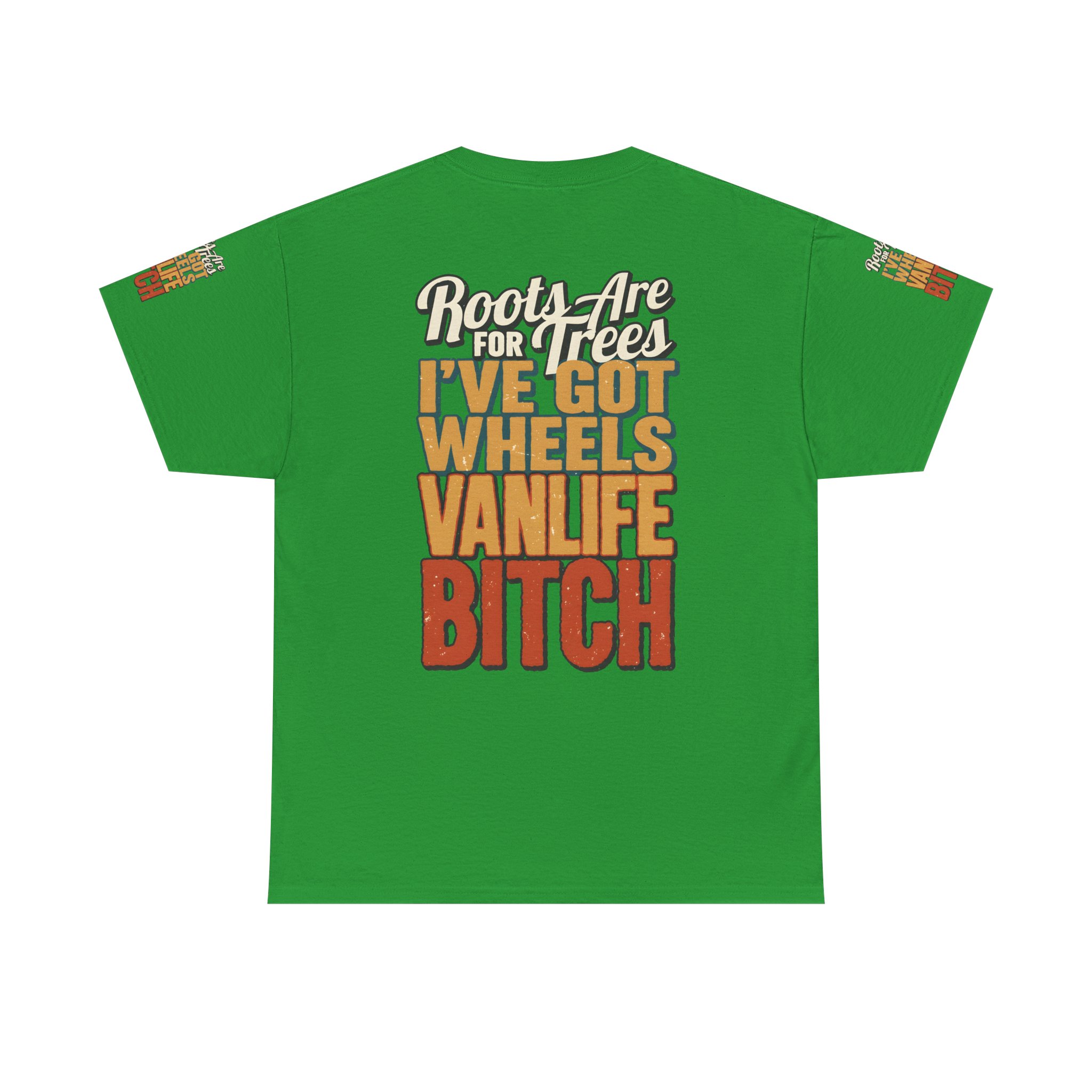 Unisex Heavy Cotton Tee — "Roots Are For Trees" Design F**K-Line