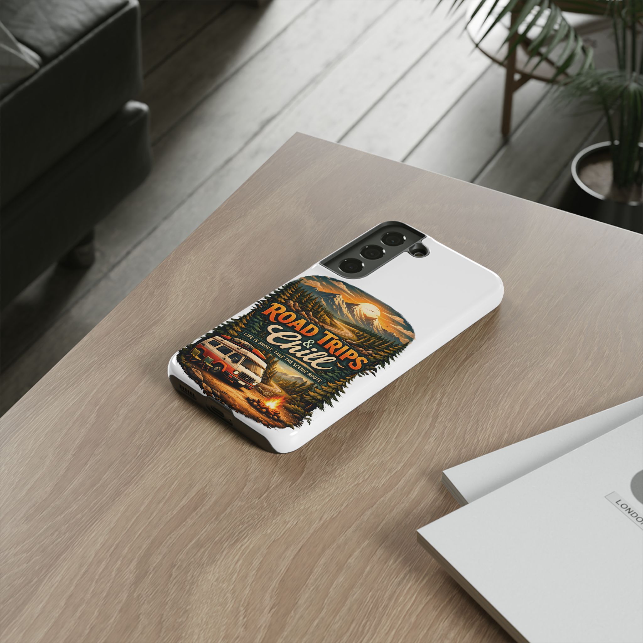 Phone Case — "Road Trips and Chill" (Design Scenic-Line)