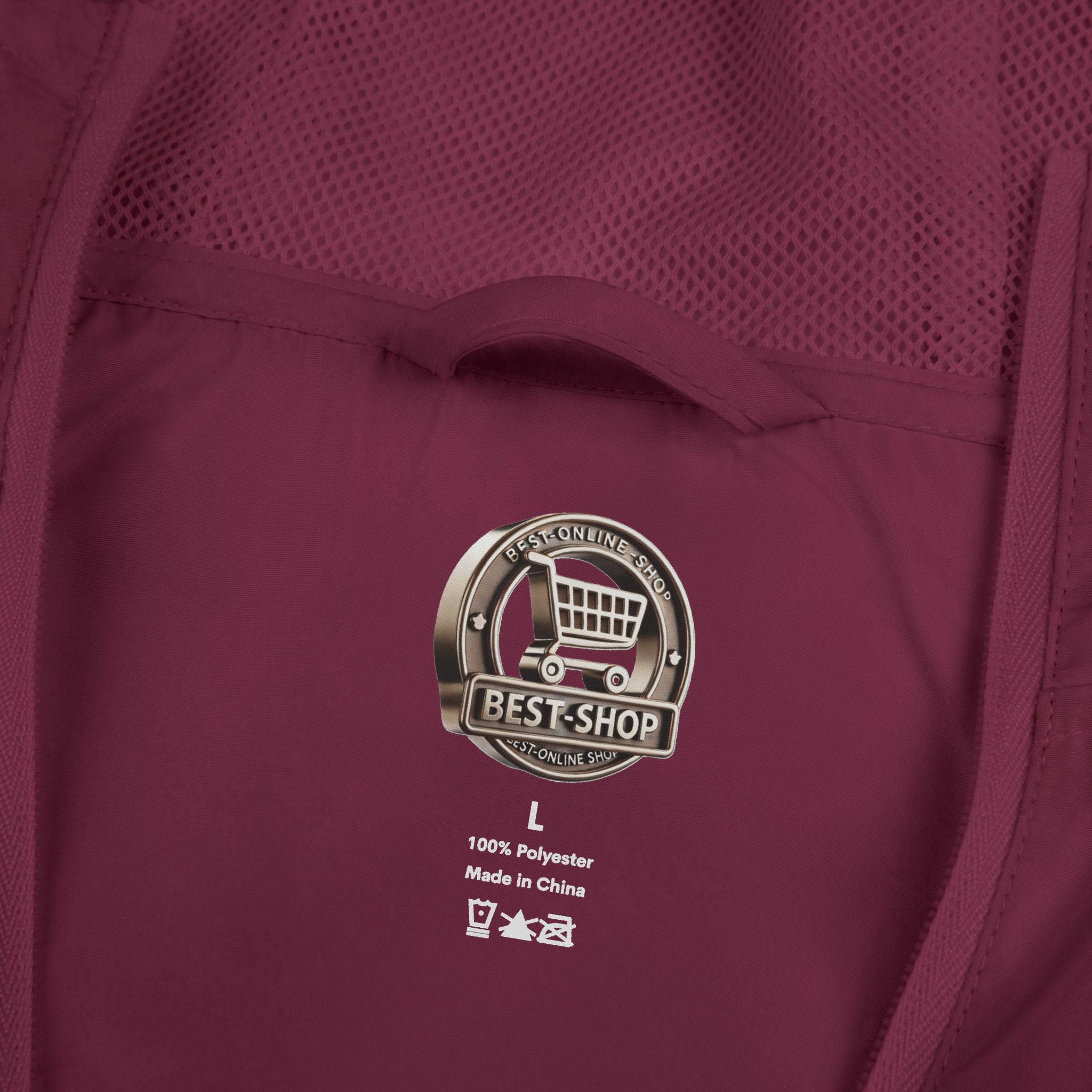 Unisex Full-Zip Windbreaker Jacket — "Take The Scenic Route" (Design "Minimal-Line")