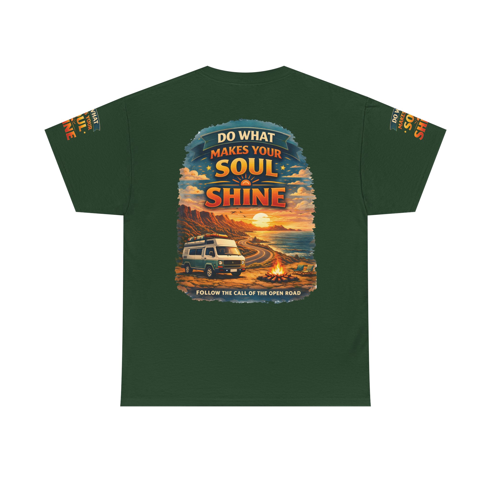 Unisex Heavy Cotton Tee — "Do What Makes Your Soul Shine" Design Scenic-Line