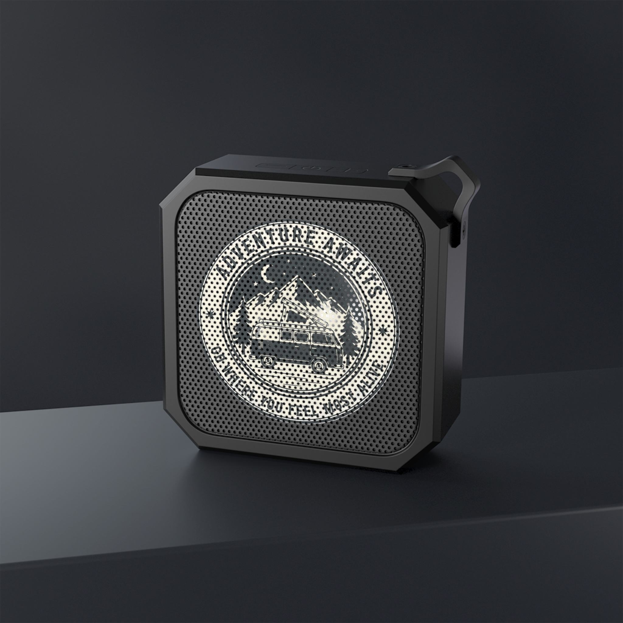 Bluetooth Speaker — “Adventure Awaits-Go Where You Feel Most Alive” Outdoor Portable Speaker