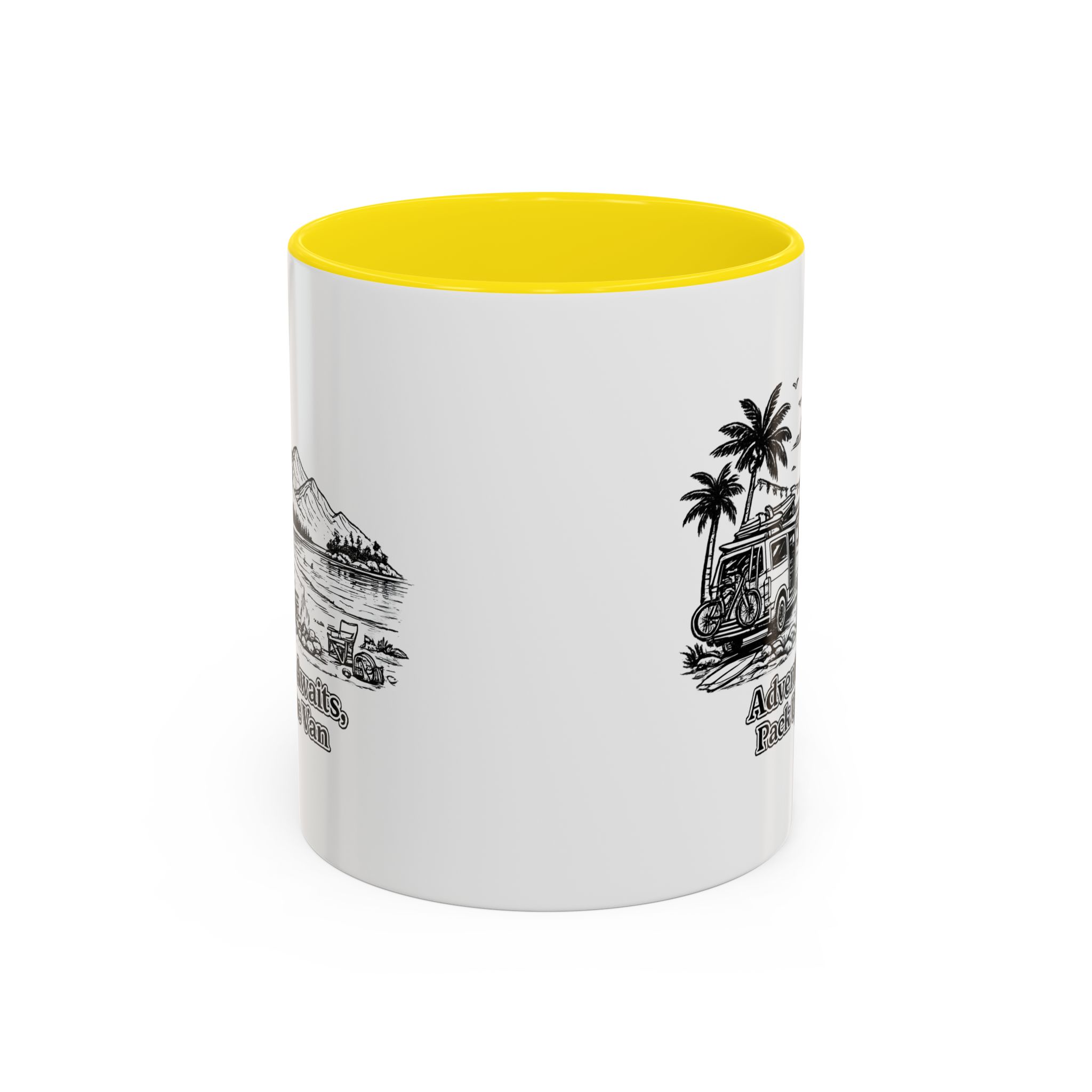 12867913330442948396_2048.jpeg Accent Coffee Mug (11, 15oz) — "Adventure Awaits,Pack Up The Van" Design Minimal-Line