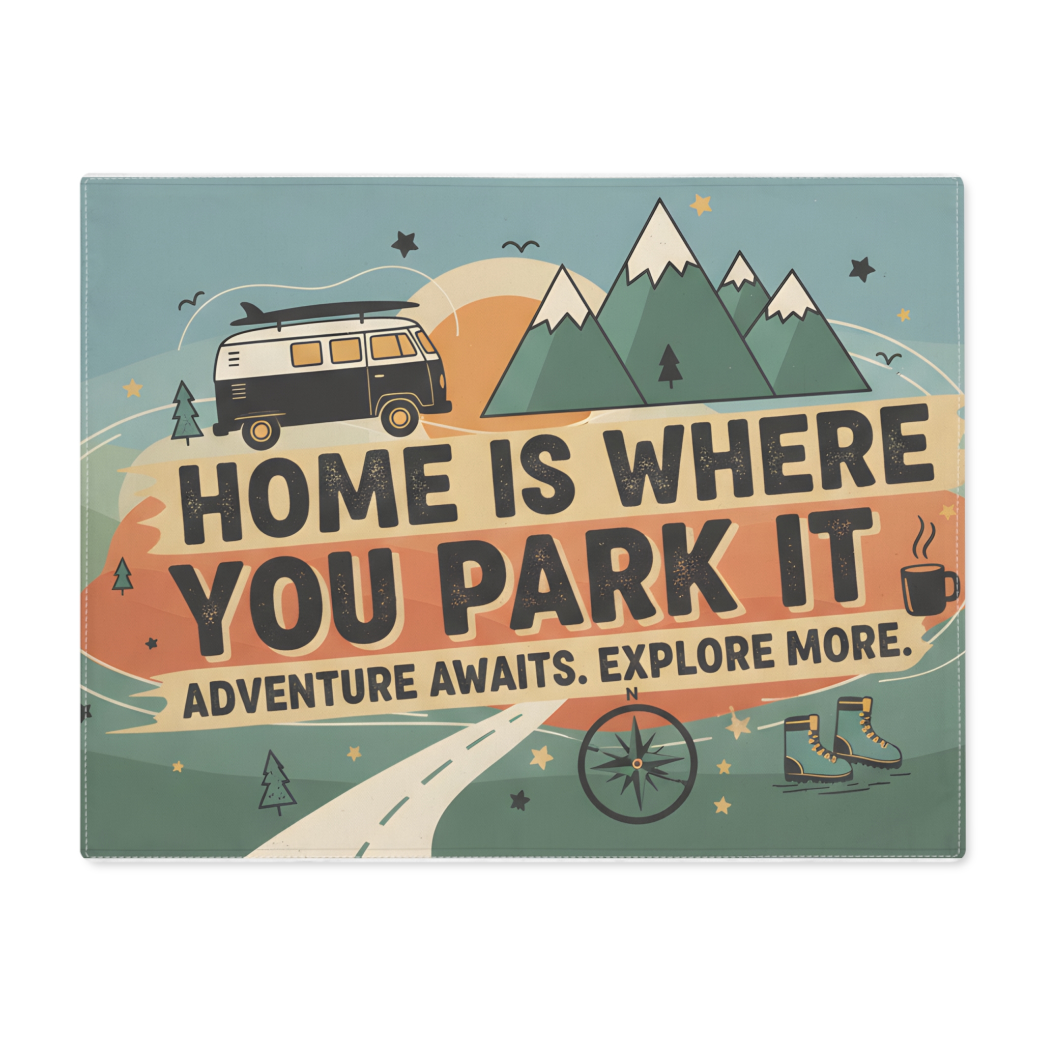 12878355794595234091_2048-1.jpeg Camper Placemat — "Home Is Where You Park It" Adventure Dining Mat