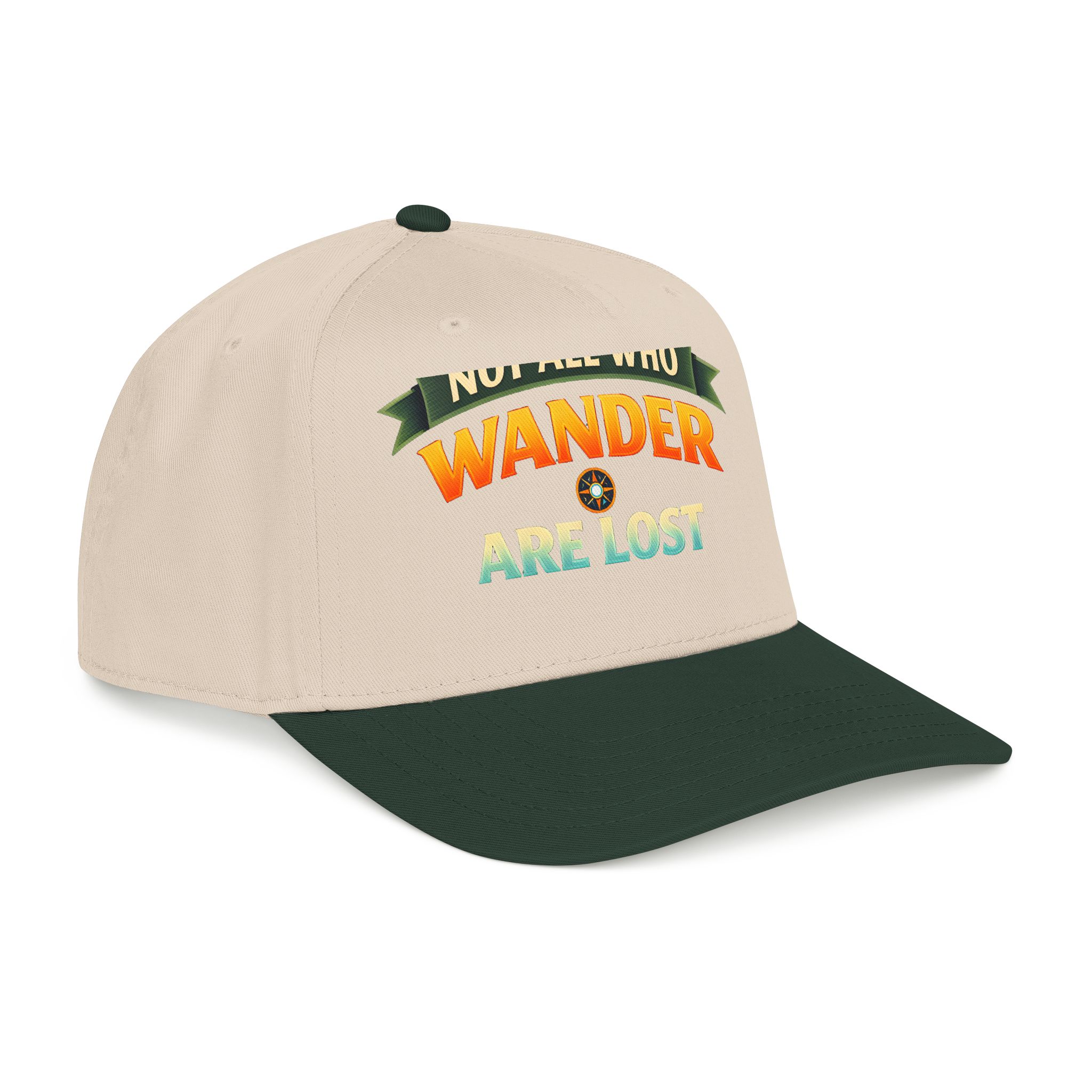 Baseball Cap - "Not All Who Wander Are Lost" Design Scenic-Line