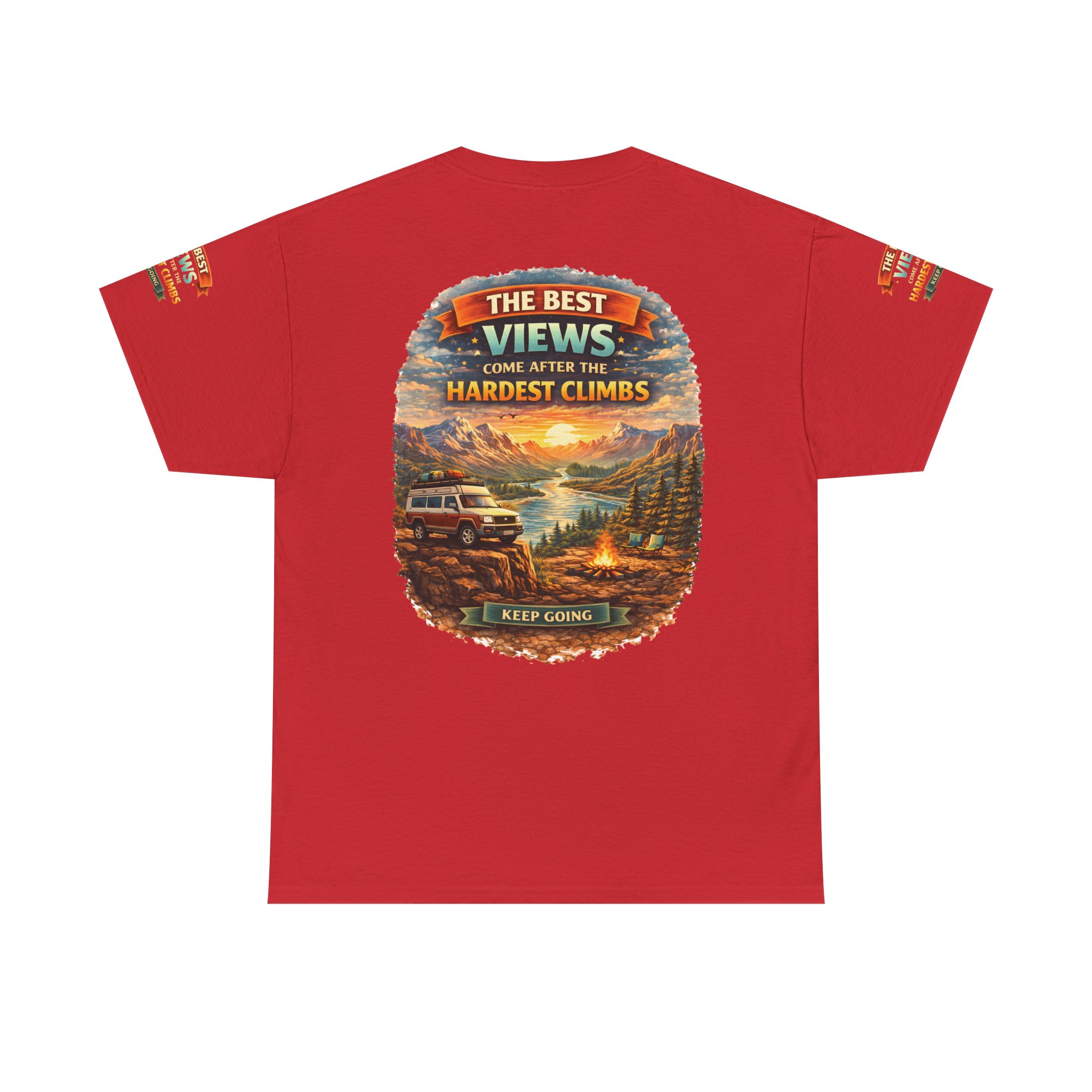 12882129861050368167_2048.jpeg Unisex Heavy Cotton Tee — "The Best Views" Design Scenic-Line