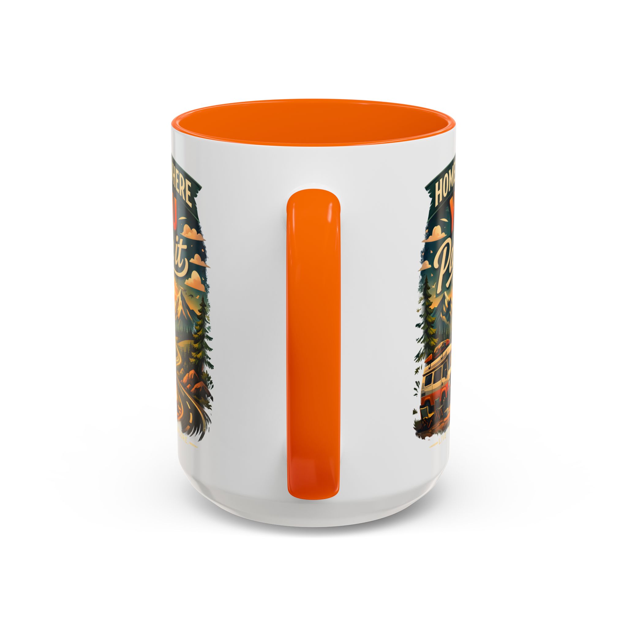 12886562652770435646_2048.jpeg Accent Coffee Mug (11, 15oz) — "Home Is Where You Park It" Design Scenic-Line