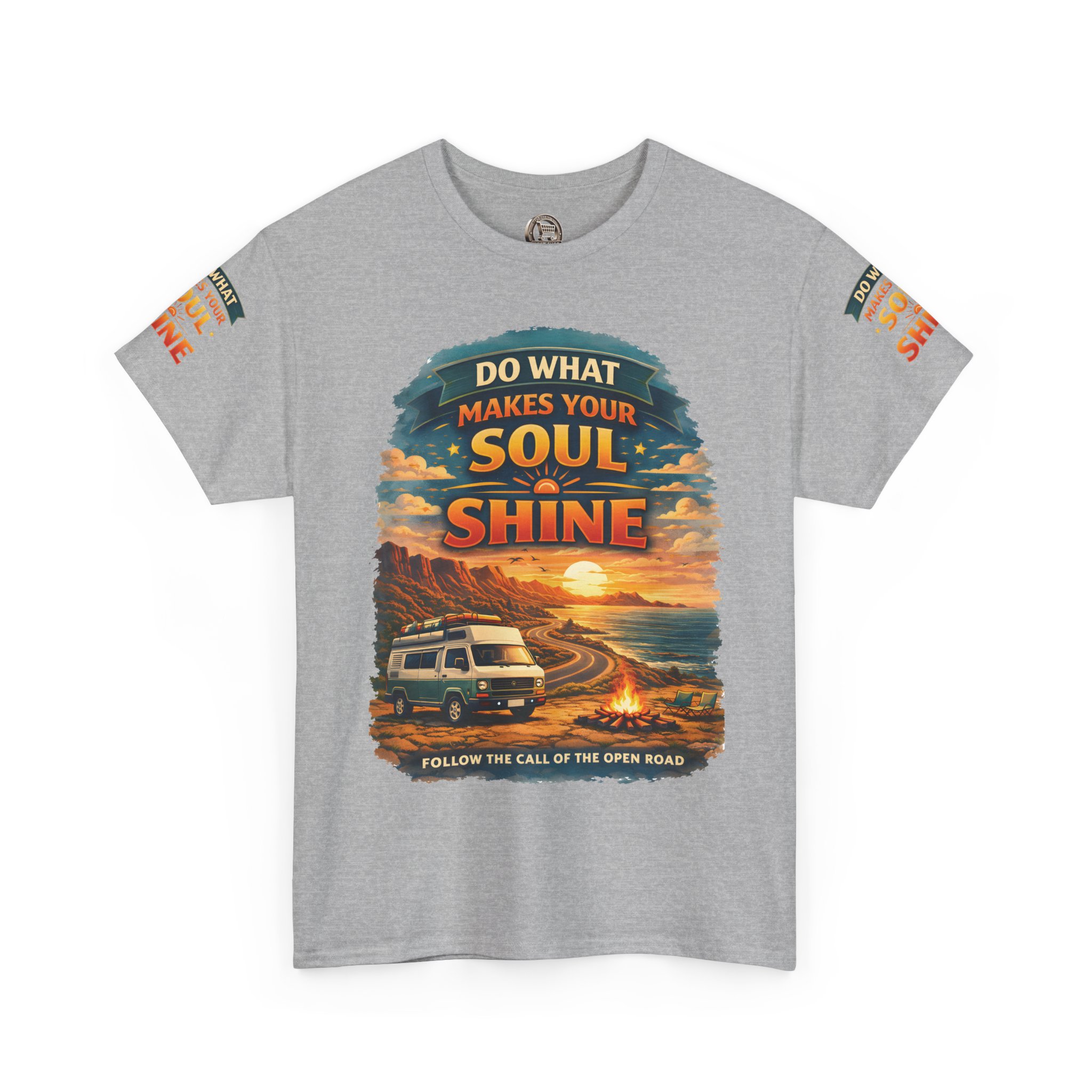 Unisex Heavy Cotton Tee — "Do What Makes Your Soul Shine" Design Scenic-Line