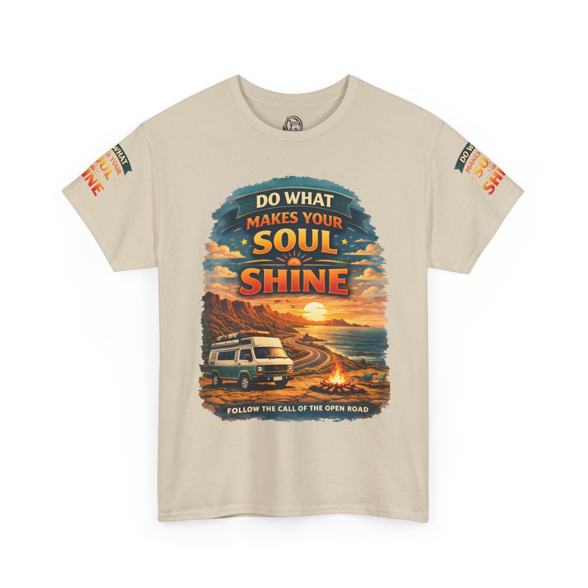 Unisex Heavy Cotton Tee — "Do What Makes Your Soul Shine" Design Scenic-Line
