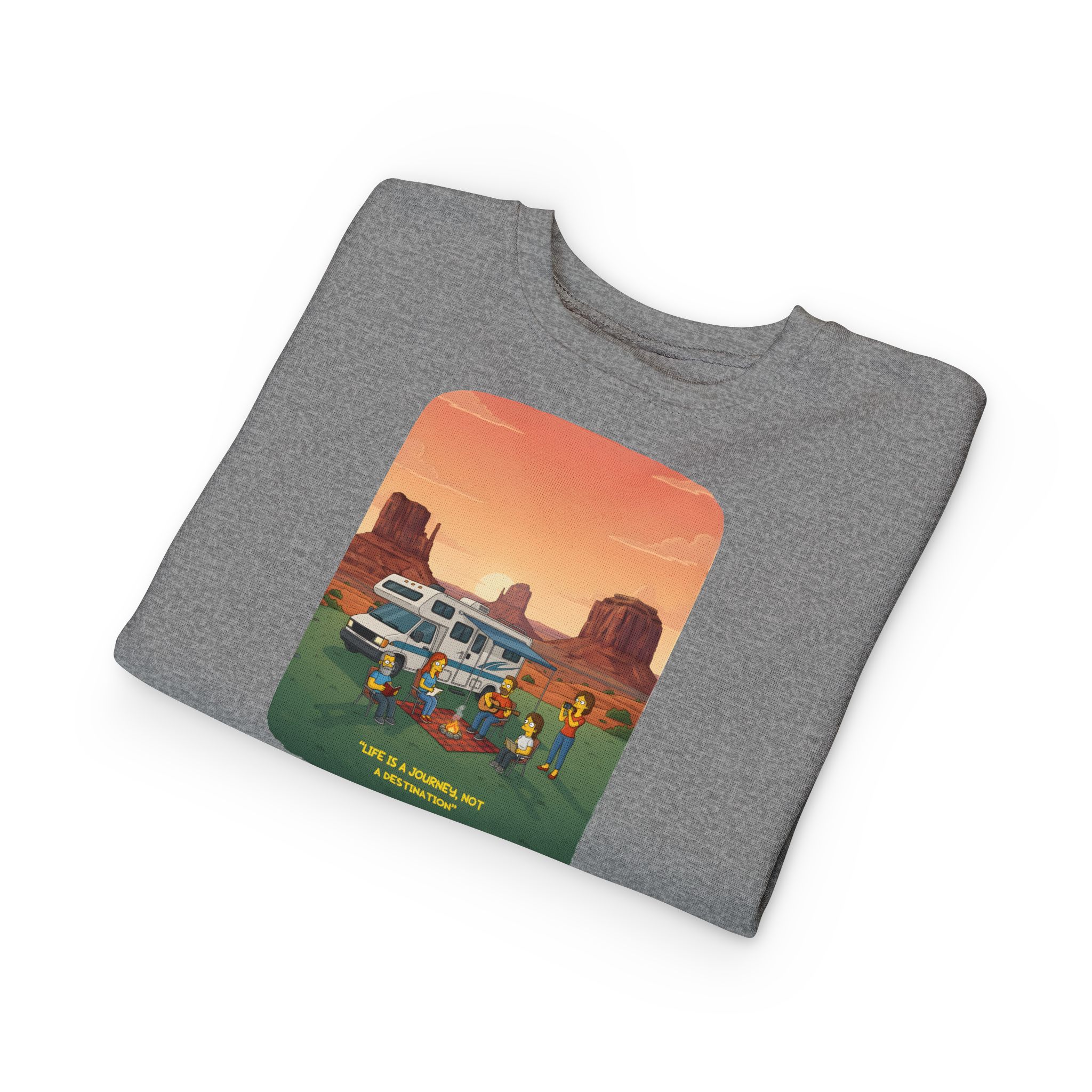 Toddler Sweatshirt - "Life Is A Journey-Not A Destination" (Design Sitcom-Line)