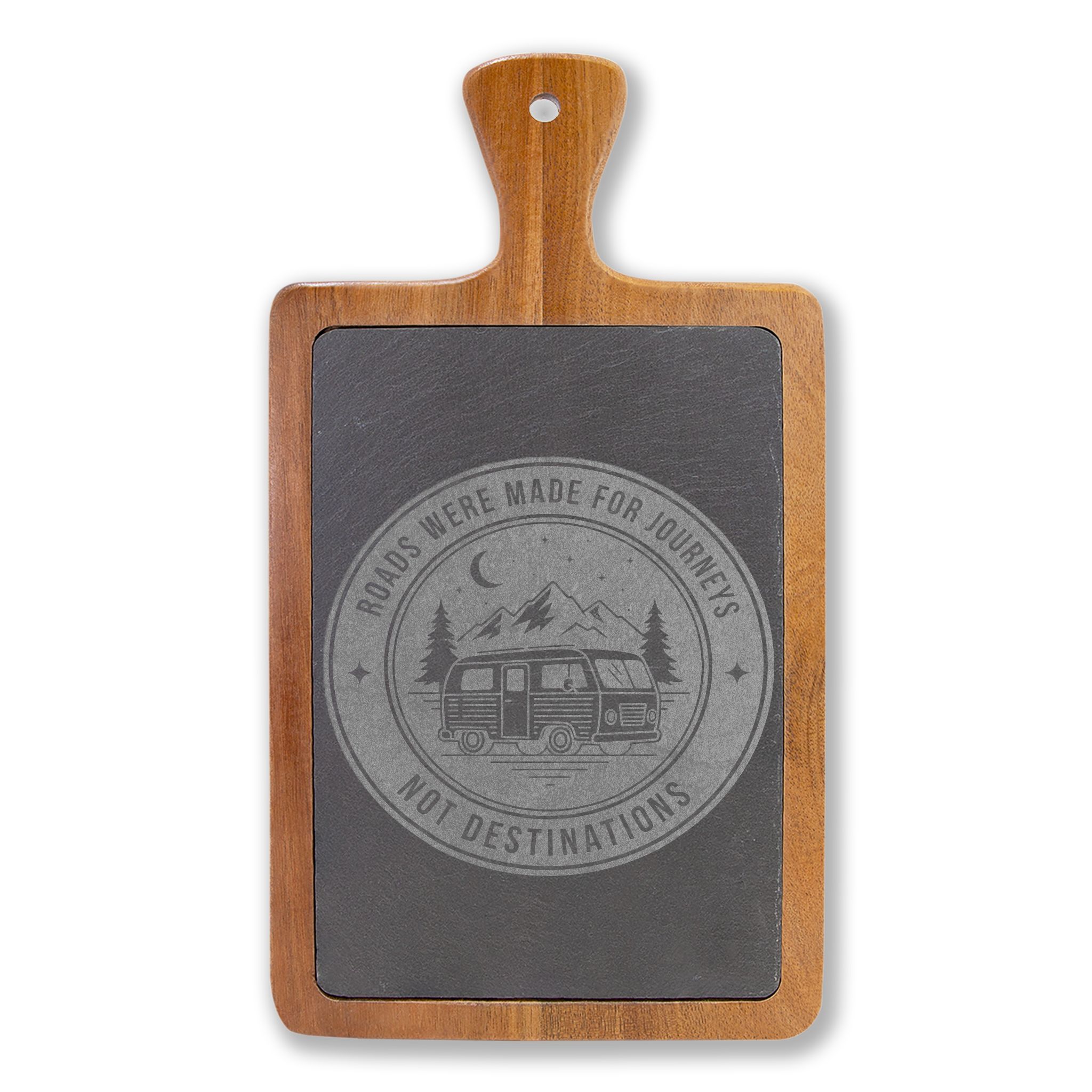 Engraved Charcuterie Board - "ROAD WHERE MADE FOR JOURNEYS-NOT DESTINATIONS" (4 Variants Available)