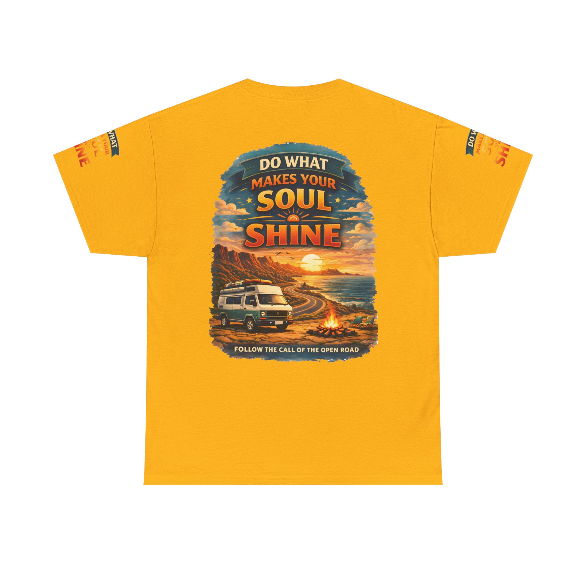 Unisex Heavy Cotton Tee — "Do What Makes Your Soul Shine" Design Scenic-Line