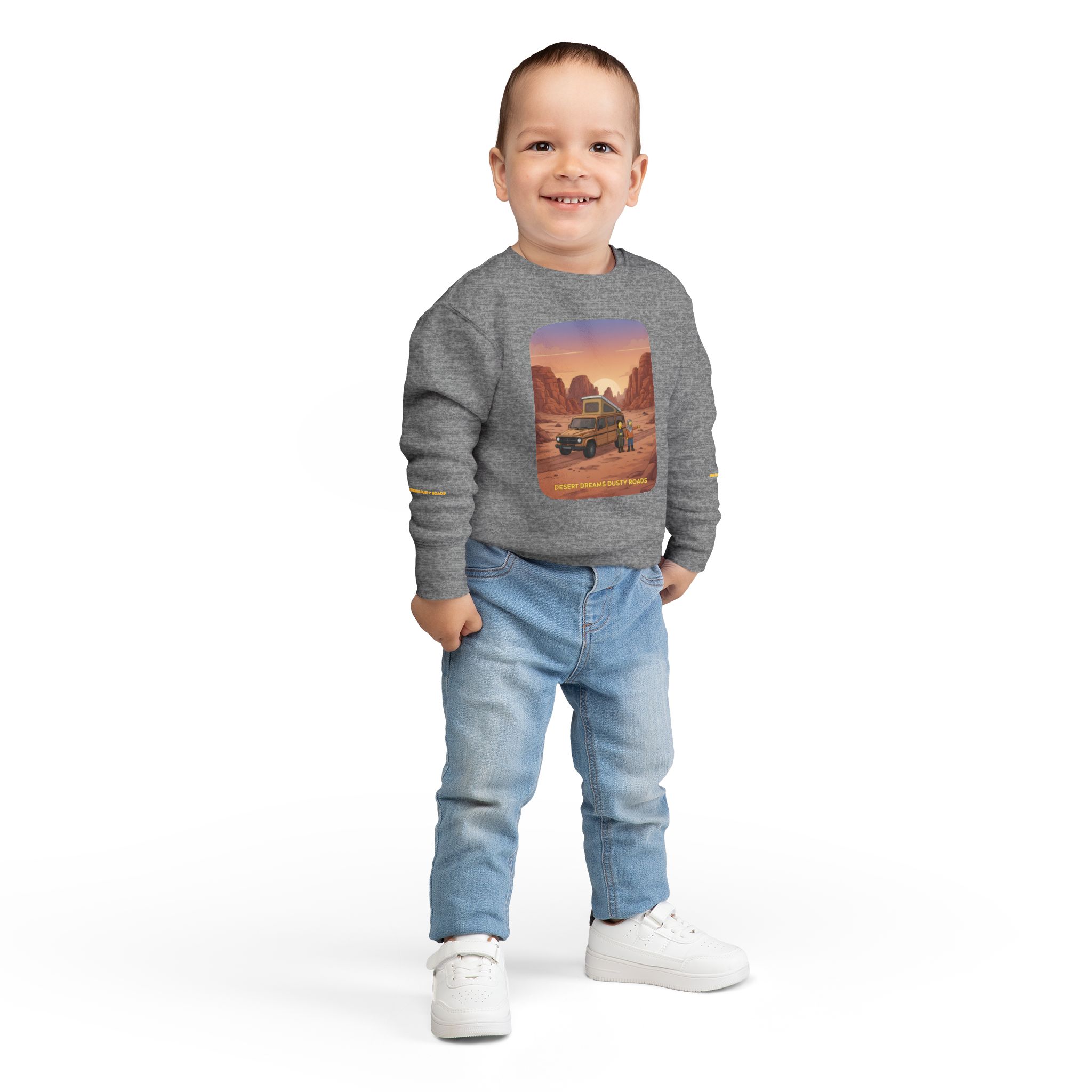 Toddler Sweatshirt - "Desert Dreams Dusty Roads" (Design Sitcom-Line)