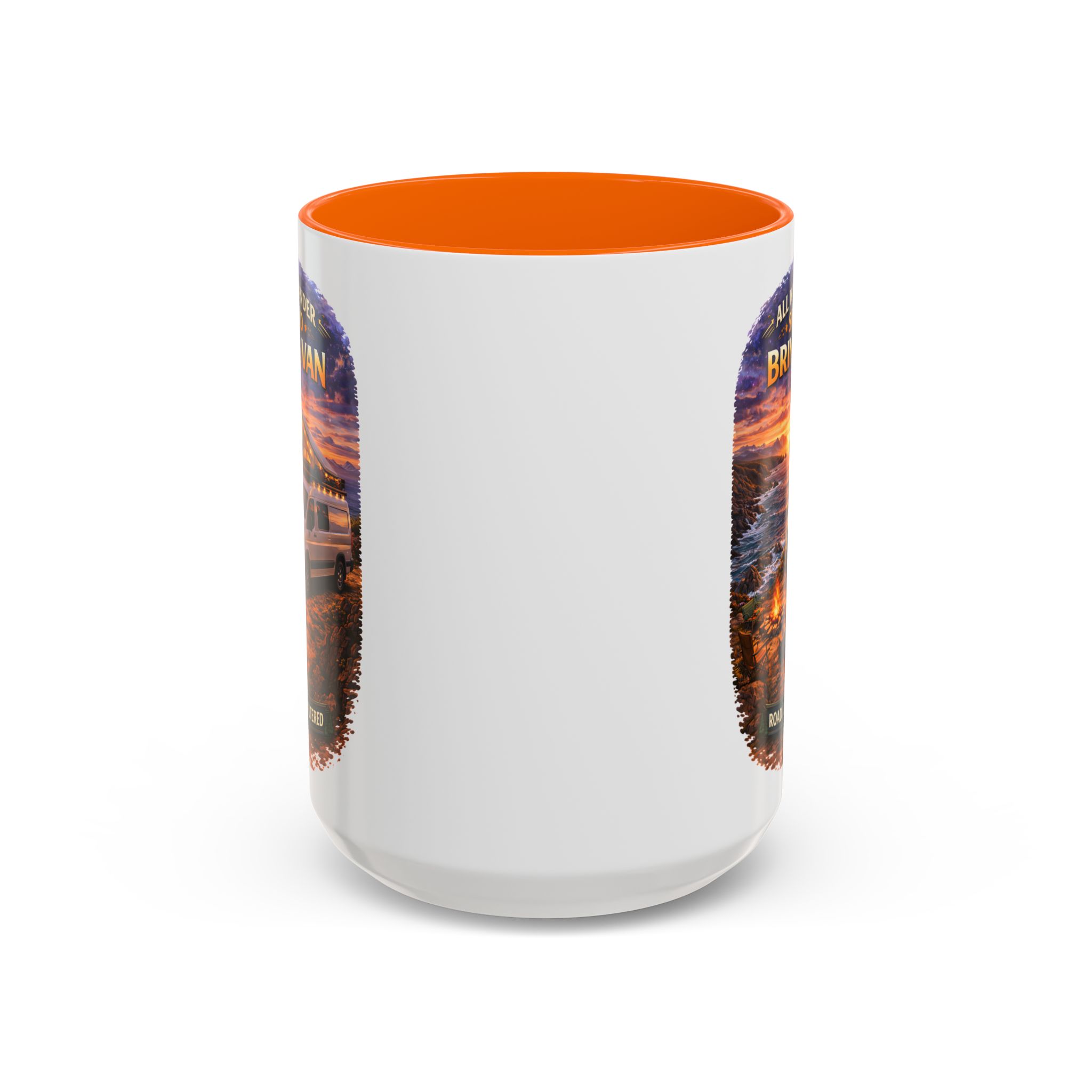 12954271990842162331_2048.jpeg Accent Coffee Mug (11, 15oz) — "All Who wander Should Bring A Van" Design Scenic-Line