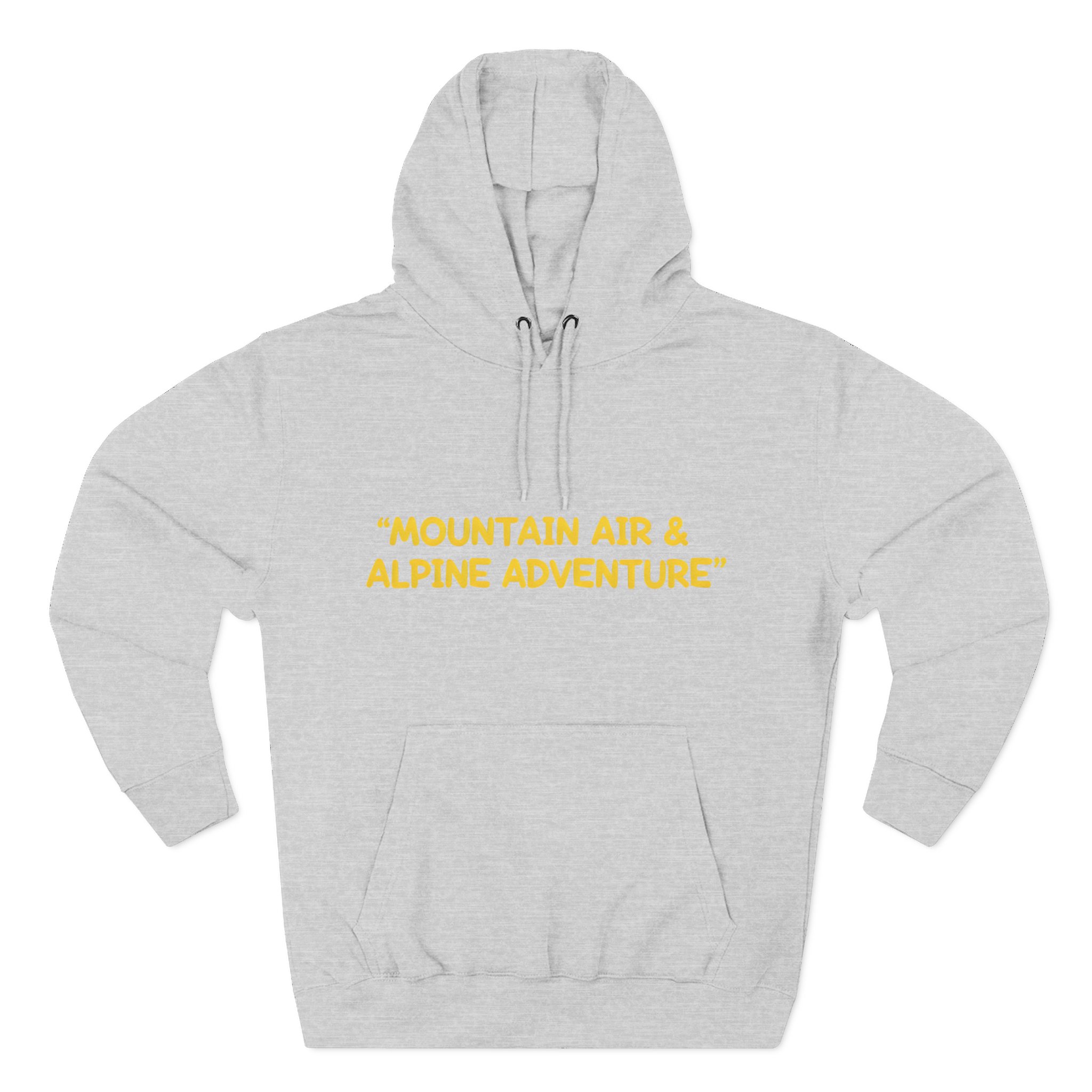 1295956087940242234_2048.jpeg Three-Panel Fleece Hoodie - "Mountain Air And Alpine Adventure"" Design Sitcom-Line