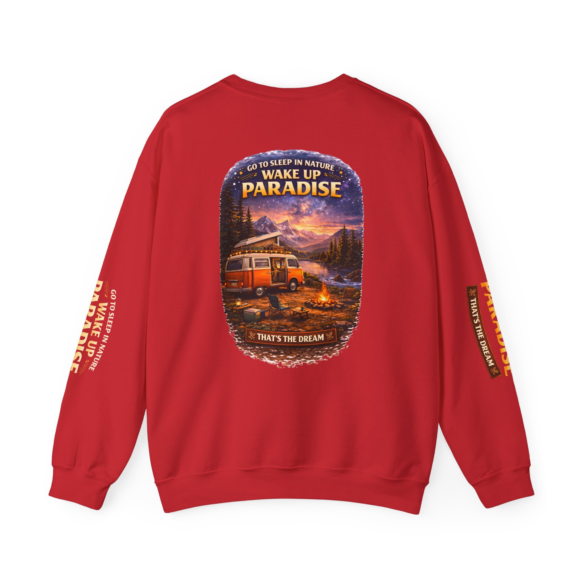 Unisex Heavy Blend™ Crewneck Sweatshirt — "Go To Sleep Nature " Design Scenic-Line