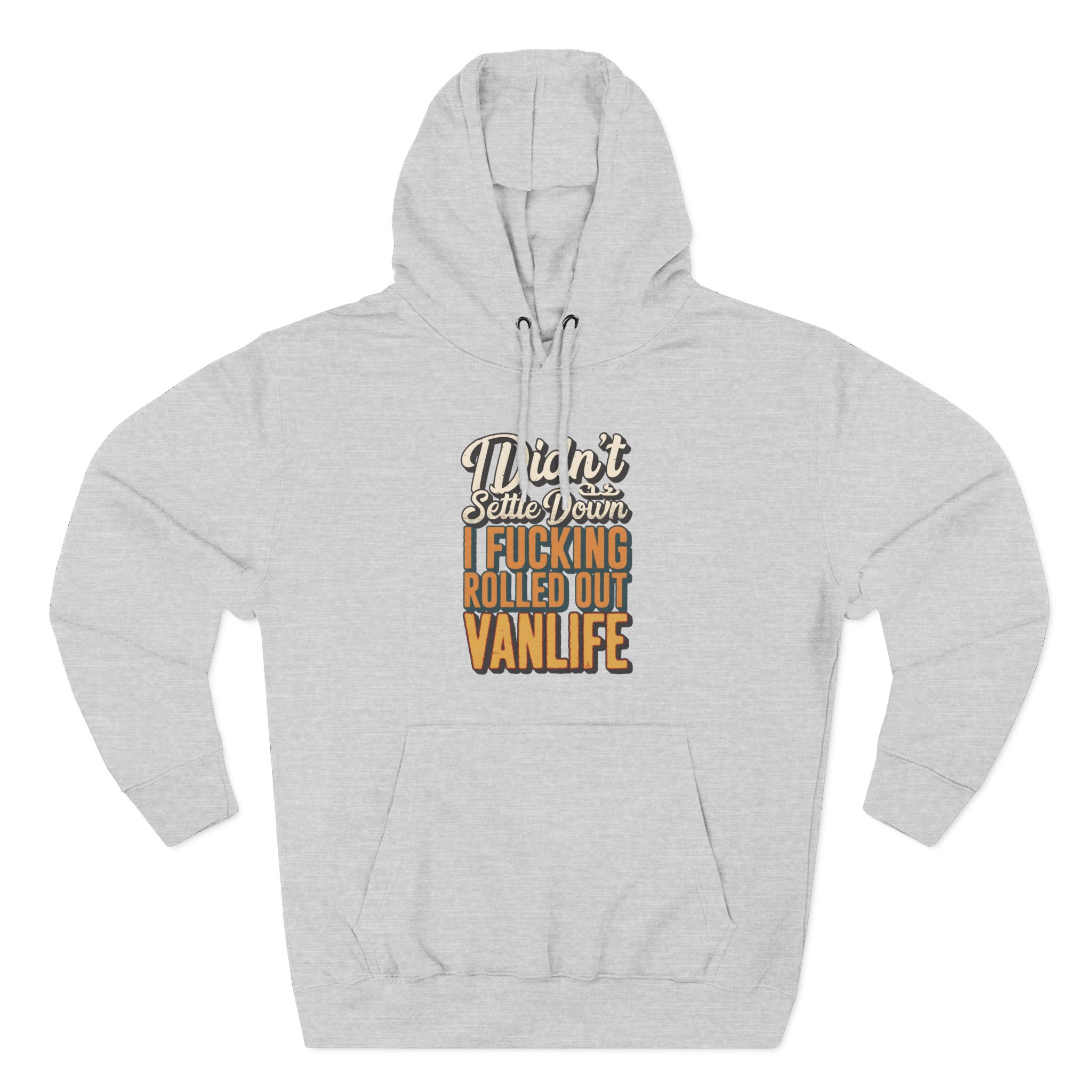 Three-Panel Fleece Hoodie - "Dind´t Settle Down" Design F**K-Line