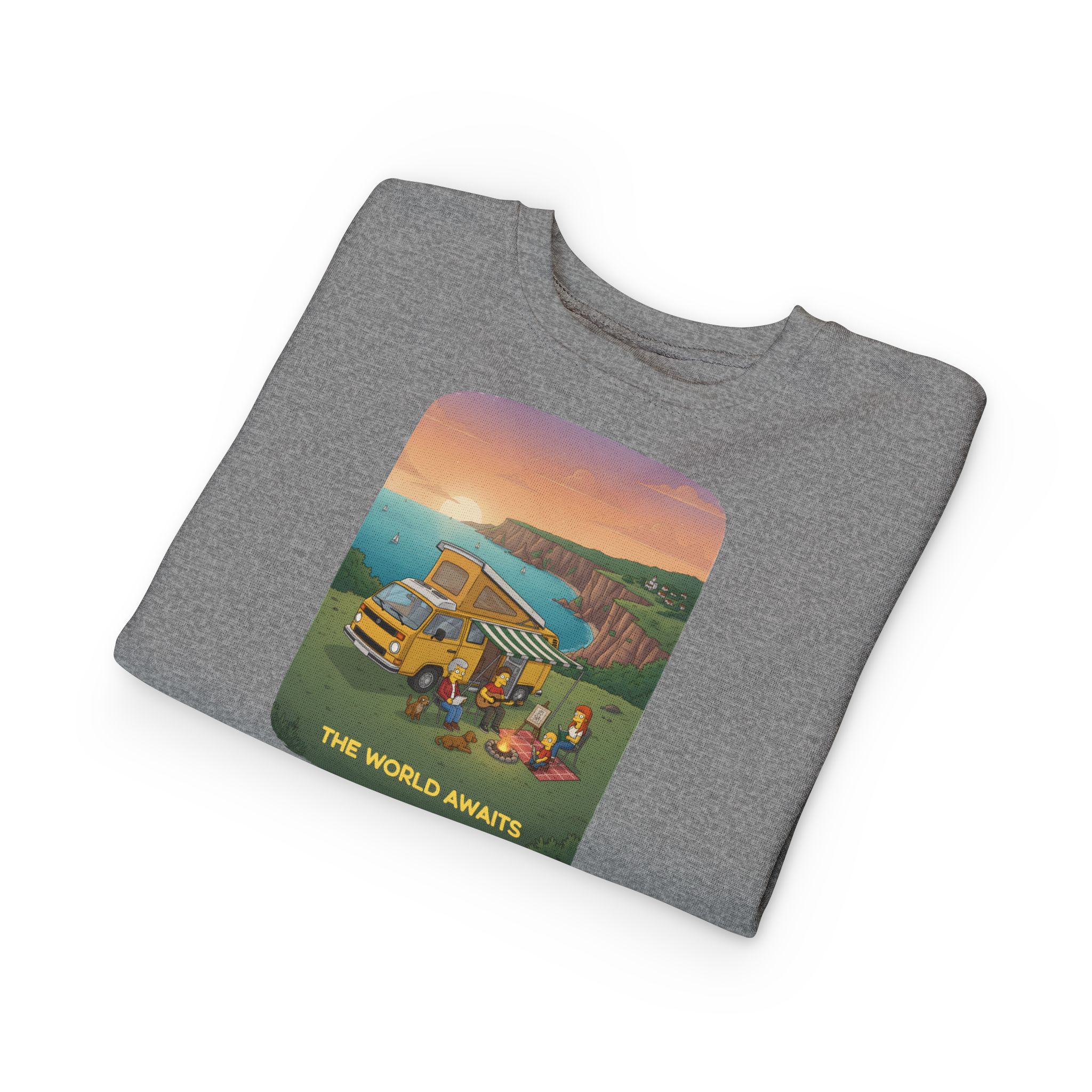Toddler Sweatshirt - "The World Awaits" (Design Sitcom-Line)