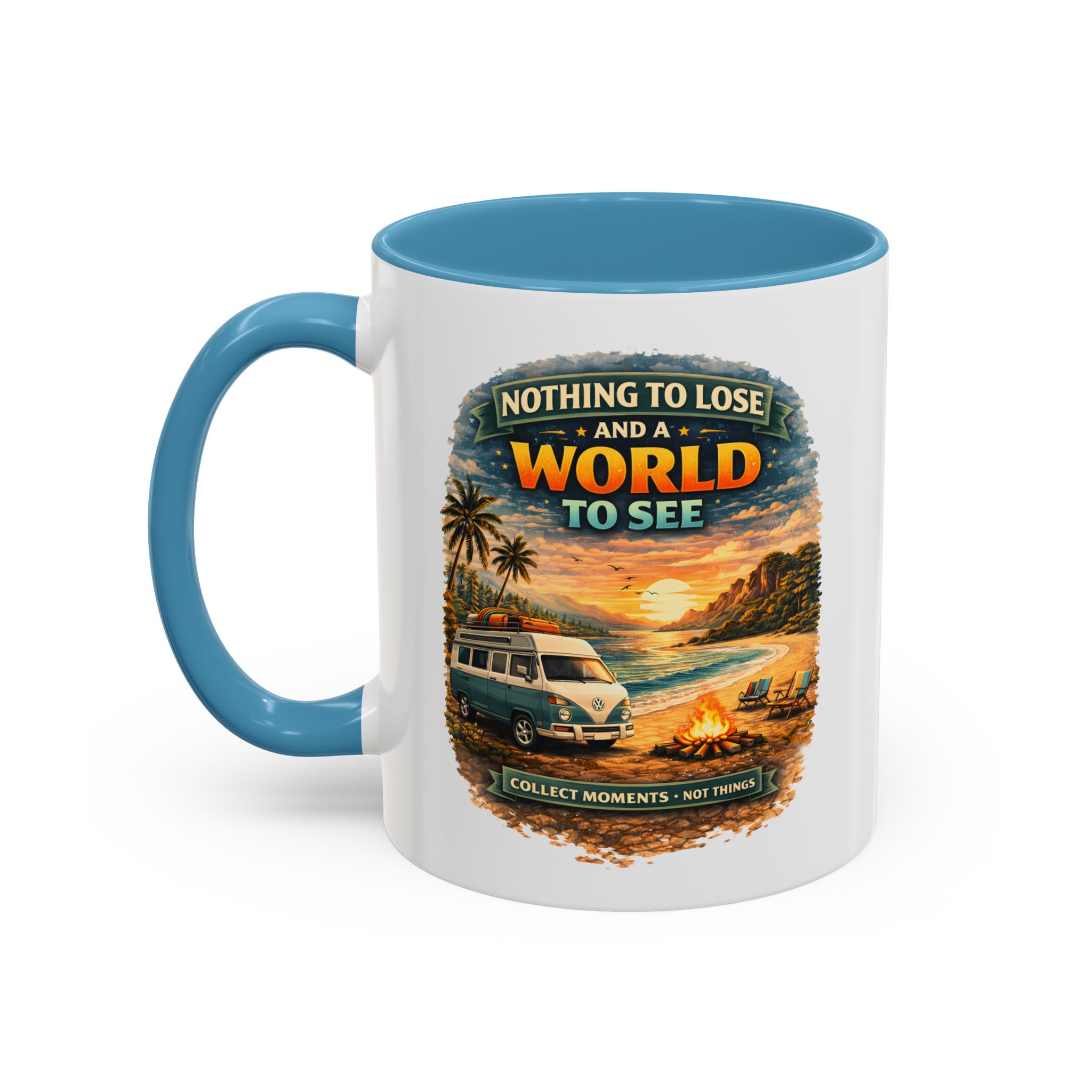 Accent Coffee Mug (11, 15oz) — "Nothing To Lose" Design Scenic-Line