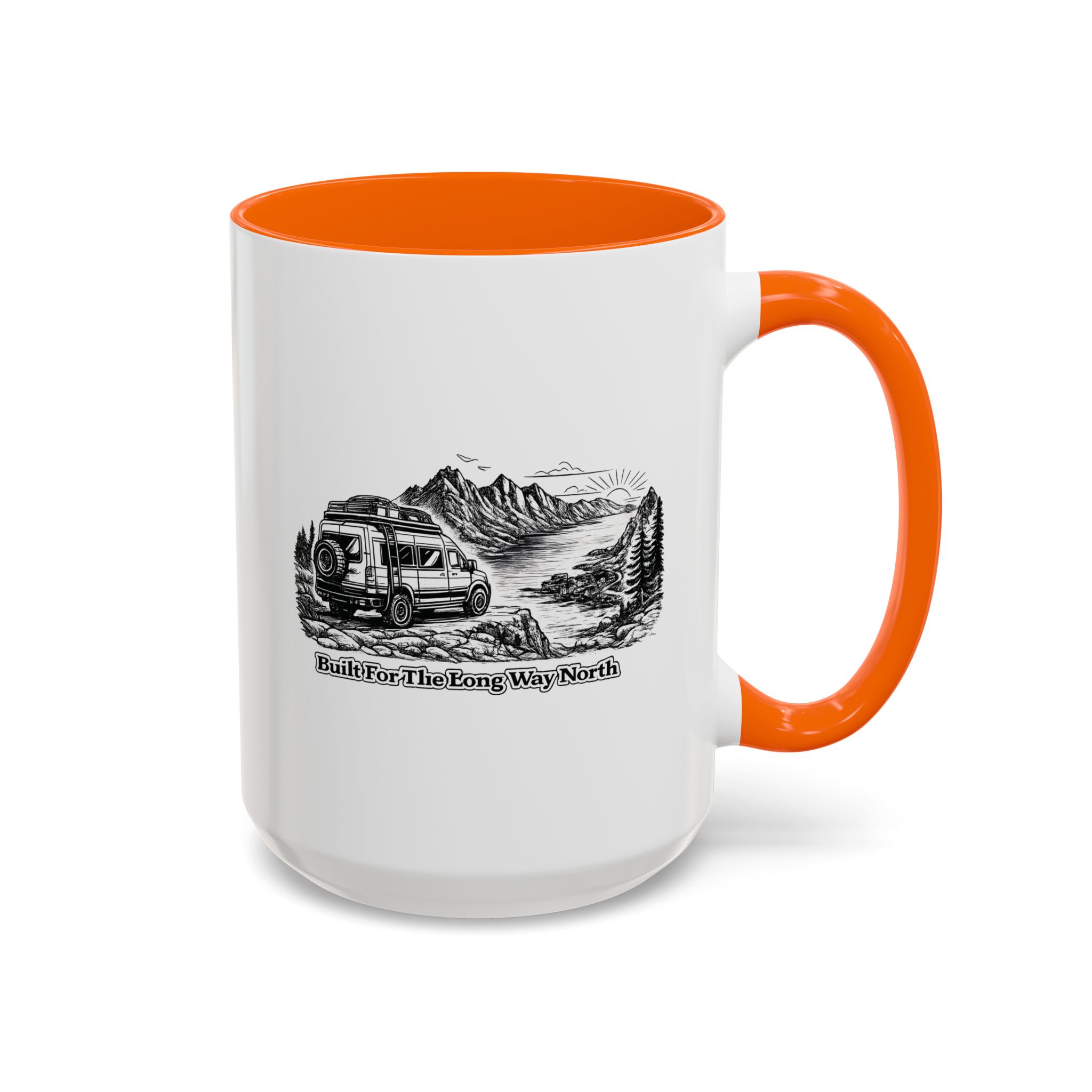 12992503893662106292_2048.jpeg Accent Coffee Mug (11, 15oz) — "Built For The Long Way North" Design Minimal-Line