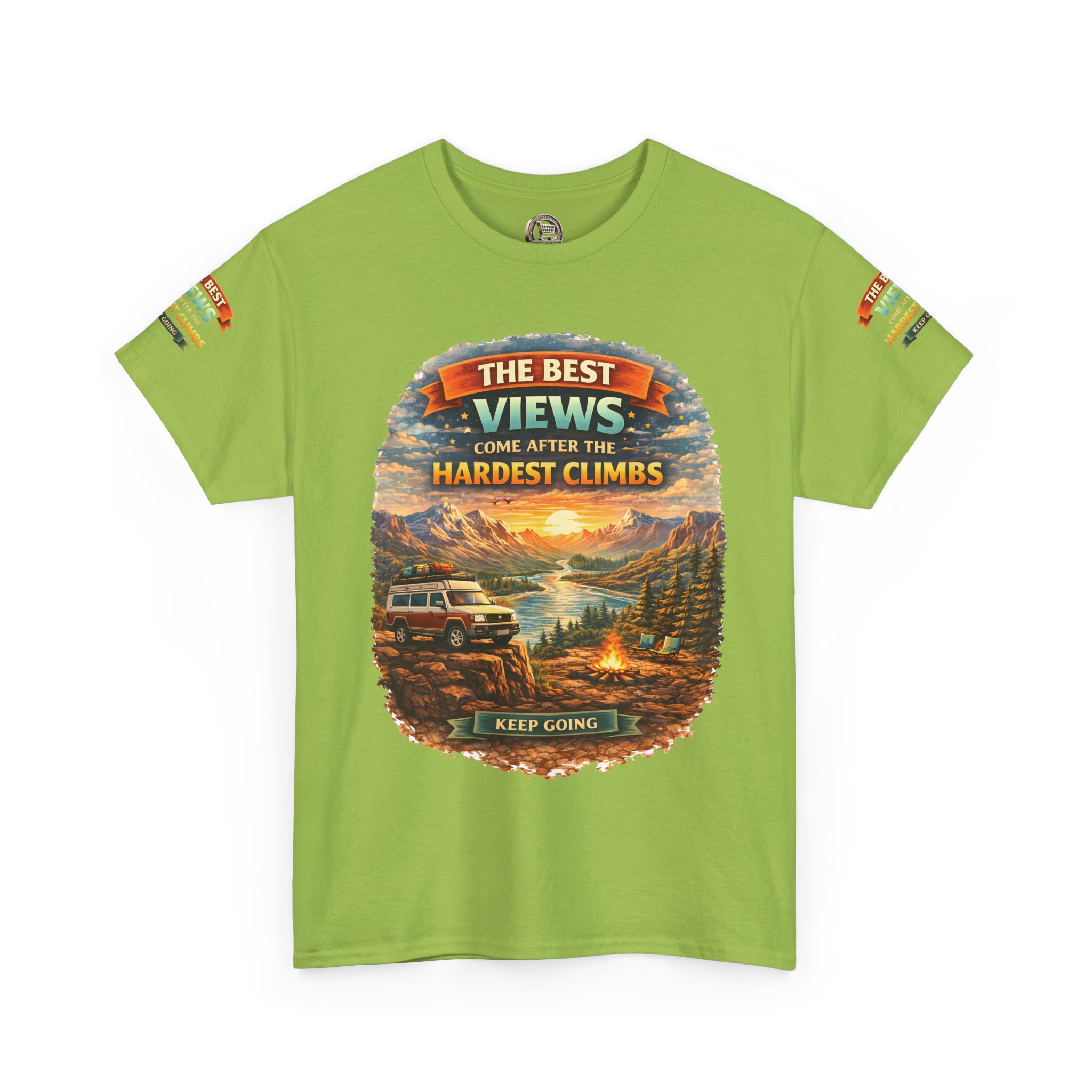 12996810537341652709_2048.jpeg Unisex Heavy Cotton Tee — "The Best Views" Design Scenic-Line