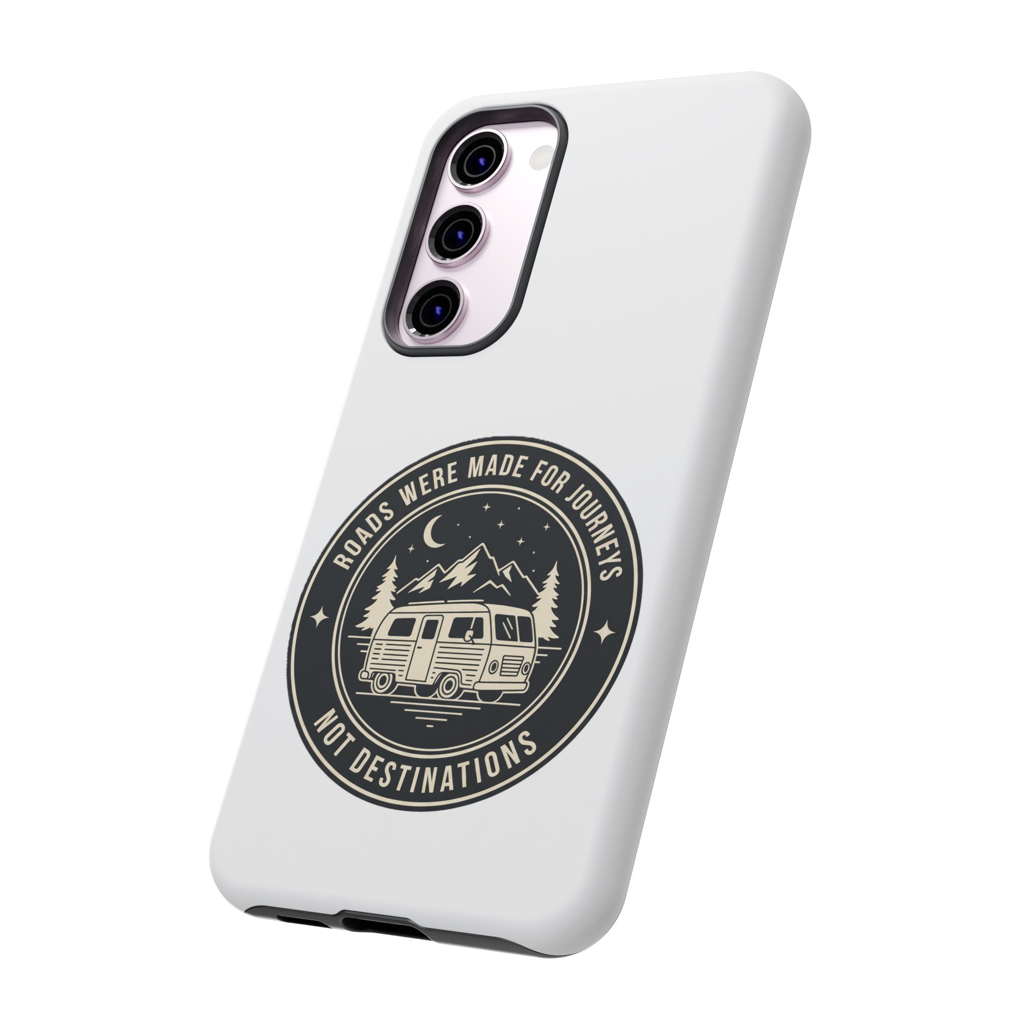 Phone Case — "ROAD WHERE MADE FOR JOURNEYS-NOT DESTINATIONS" Camper Van Design