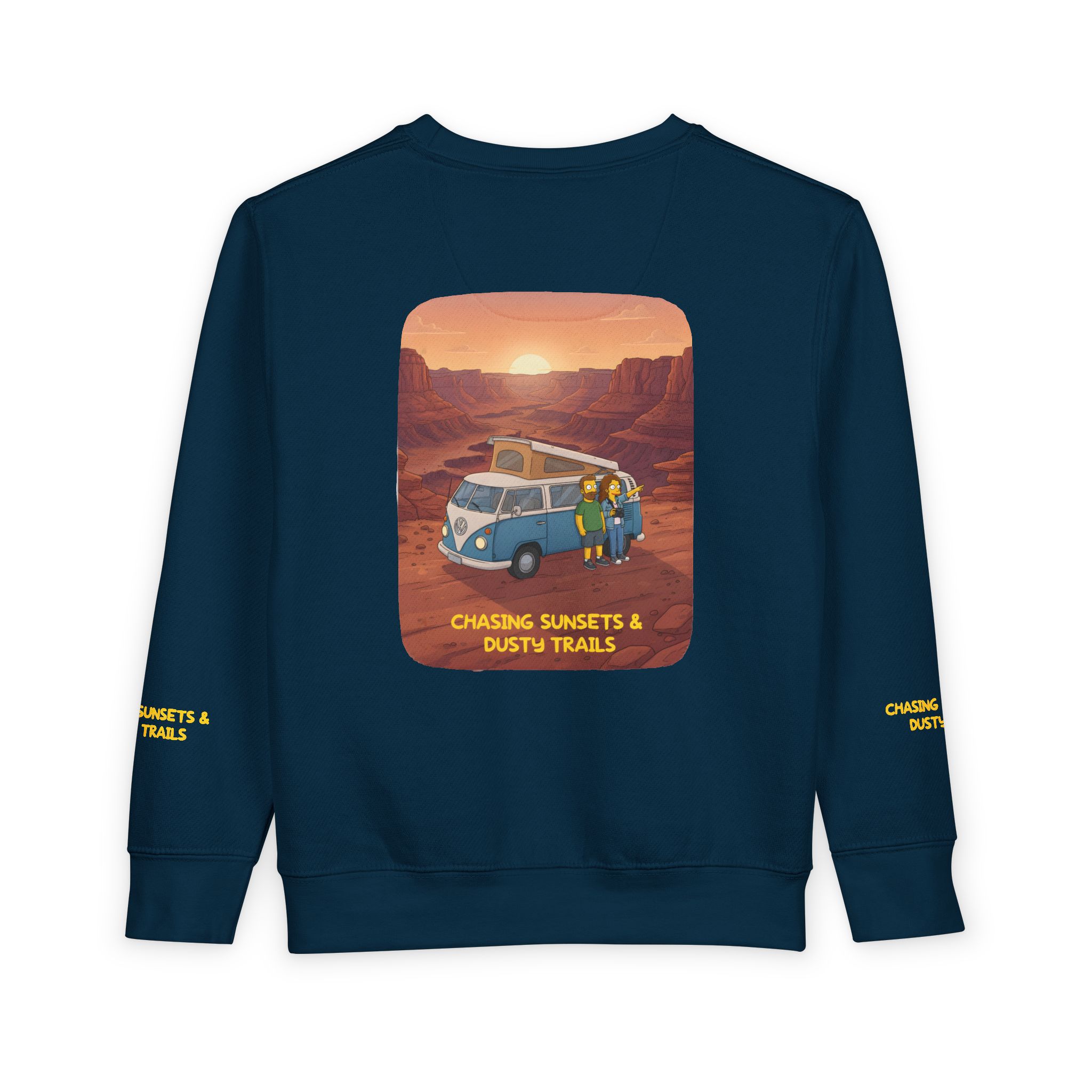 Toddler Sweatshirt - "Chasing Sunsets And Dusty Trails" (Design Sitcom-Line)