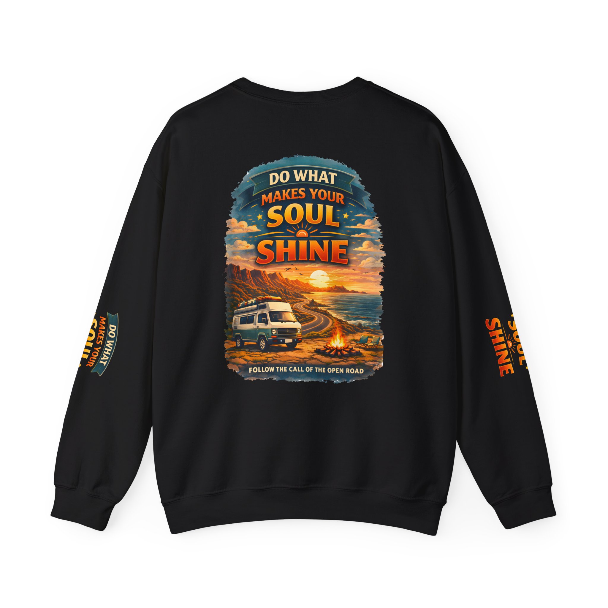 Unisex Heavy Blend™ Crewneck Sweatshirt — "Do What Makes Your Soul Shine" Design Scenic-Line