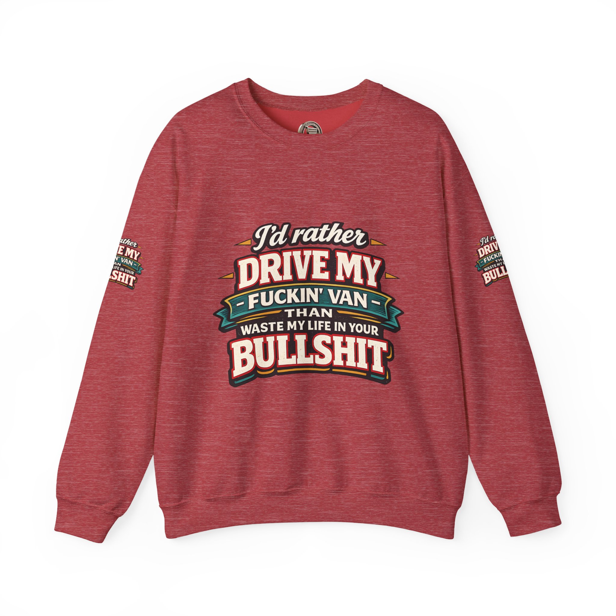 13032474665192703051_2048.jpeg Unisex Heavy Blend™ Crewneck Sweatshirt — "I´d Rather Drive My Fucking Van" Design F**K-Line