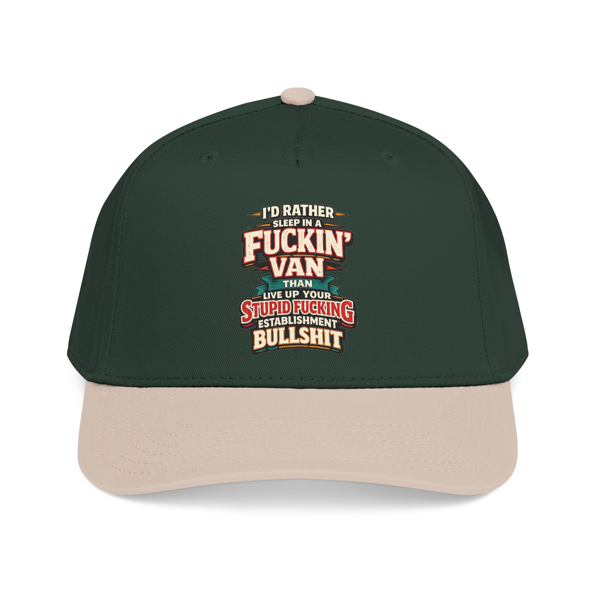 Baseball Cap - "I´d Rather Sleep in A Fucking Van" Design F**K-Line