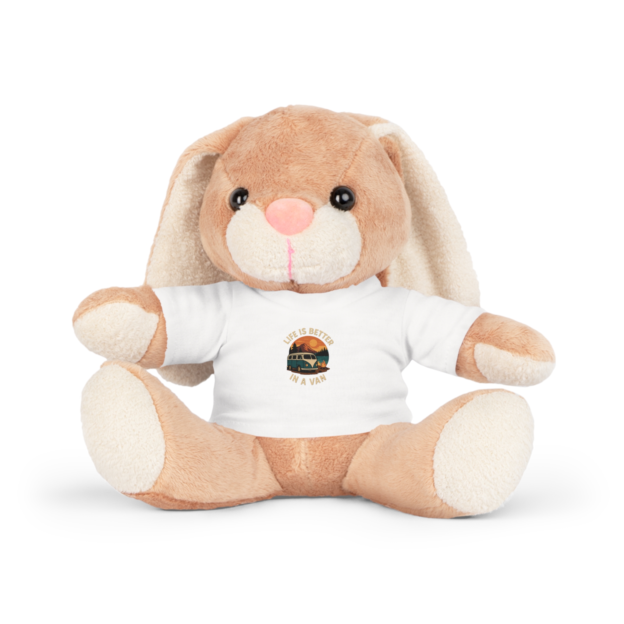 Teddy Bear Plush with 'Life Is Better in a Van' T‑Shirt