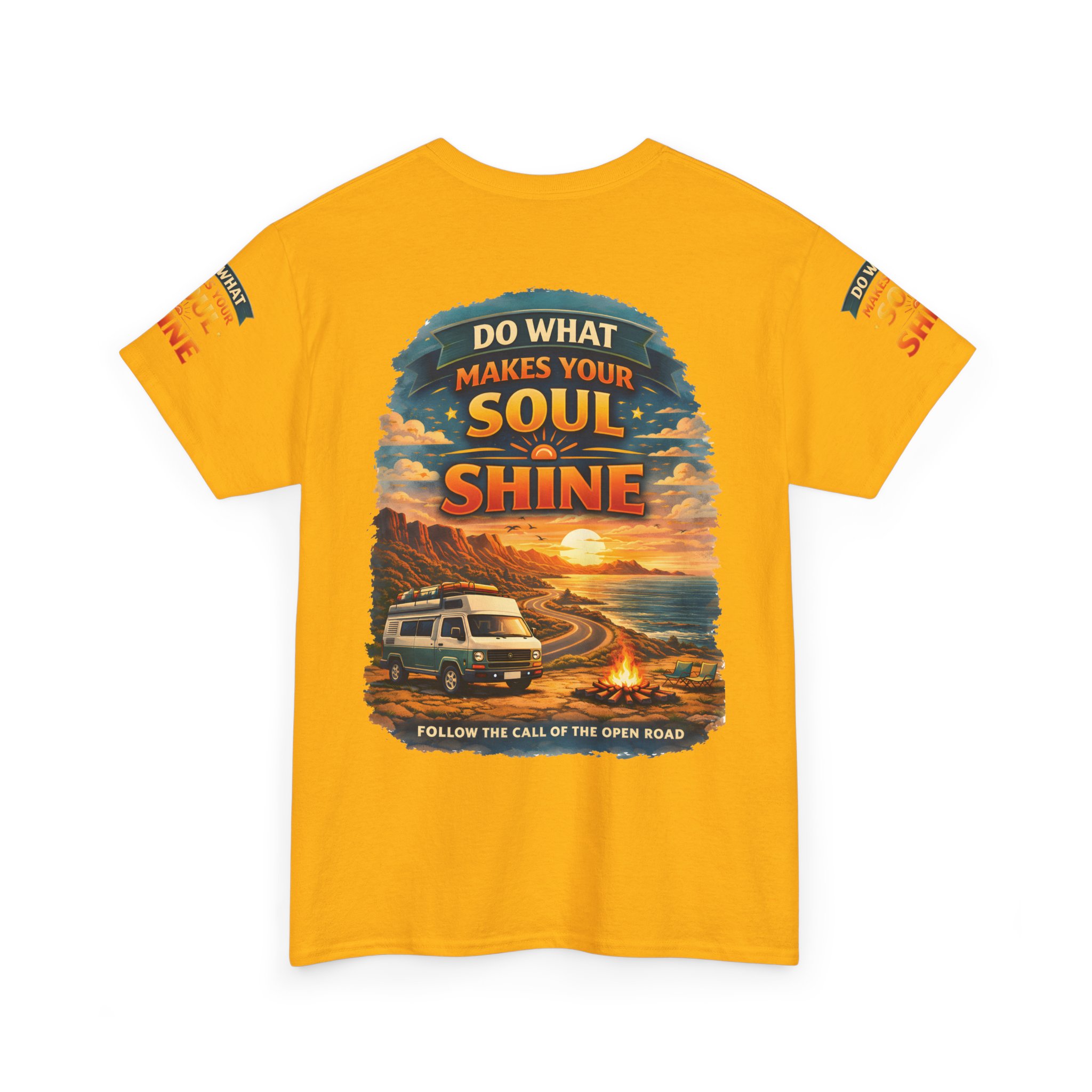 Unisex Heavy Cotton Tee — "Do What Makes Your Soul Shine" Design Scenic-Line