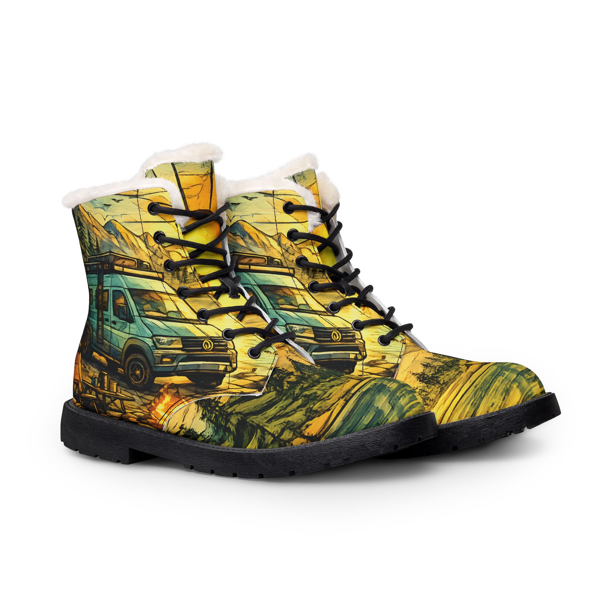13096343205373118825_2048.jpeg Men's Fur and Leather Boots — VW Camper Print (Cubic-Line)