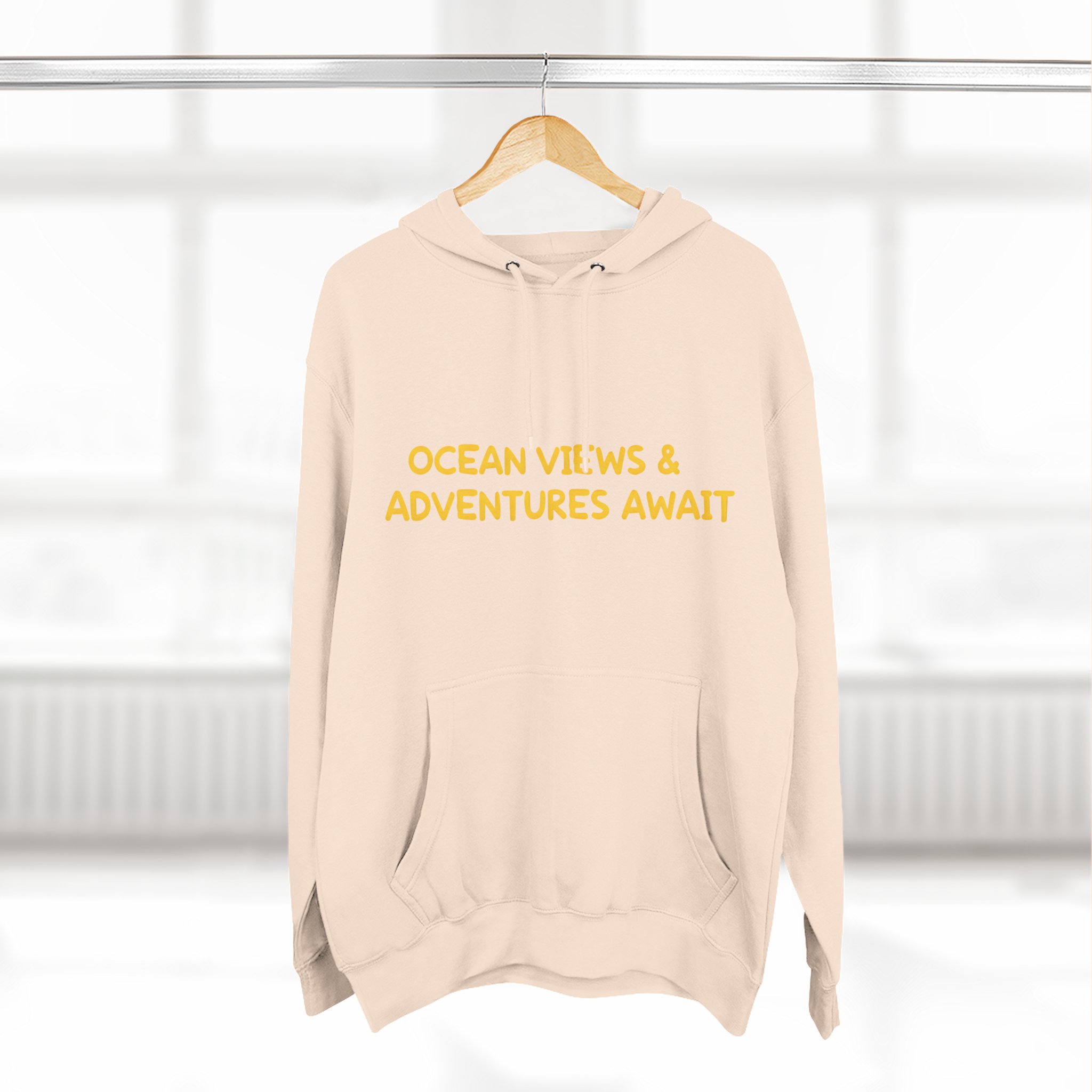 13123617005152434798_2048.jpeg Three-Panel Fleece Hoodie - "Ocean Views-Adventures Awaits" Design Sitcom-Line