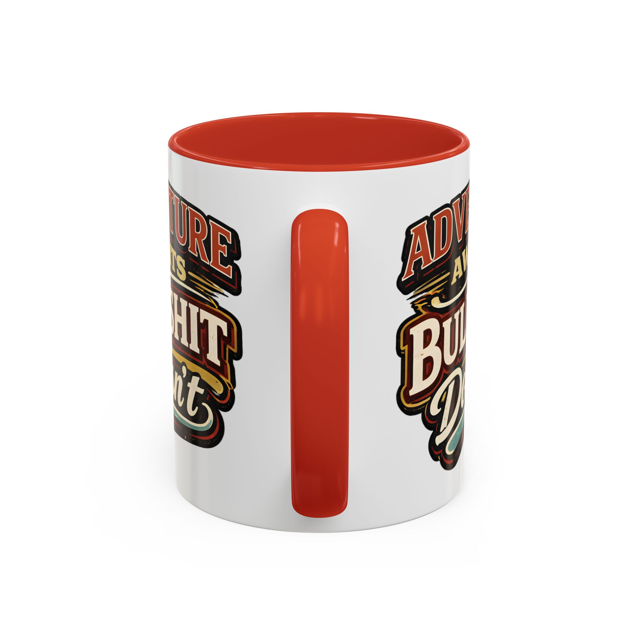 Accent Coffee Mug (11, 15oz) — "Adventure Awaits" Design F**K-Line