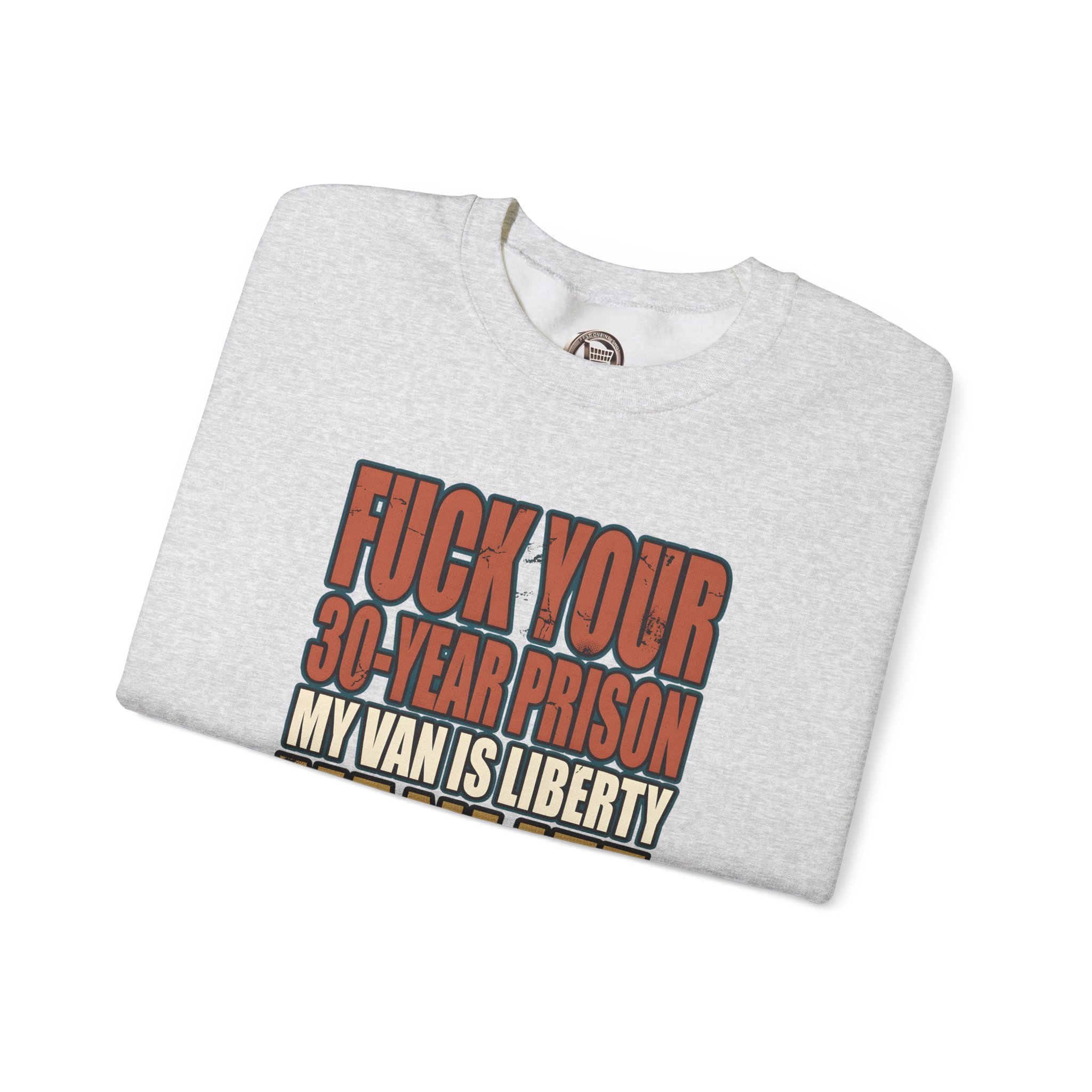 Unisex Heavy Blend™ Crewneck Sweatshirt — "Fuck Your 30 Year" Design F**K-Line