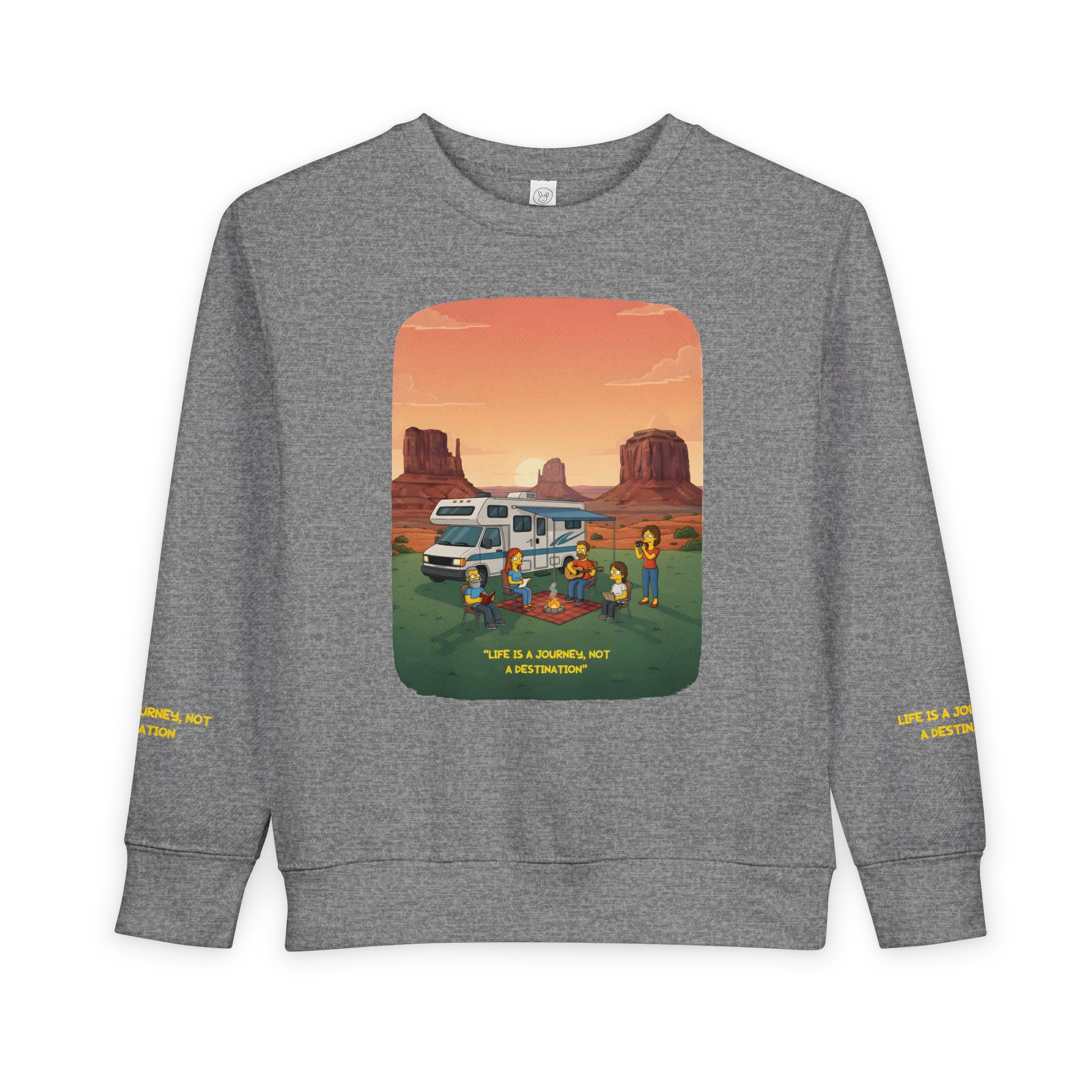 Toddler Sweatshirt - "Life Is A Journey-Not A Destination" (Design Sitcom-Line)