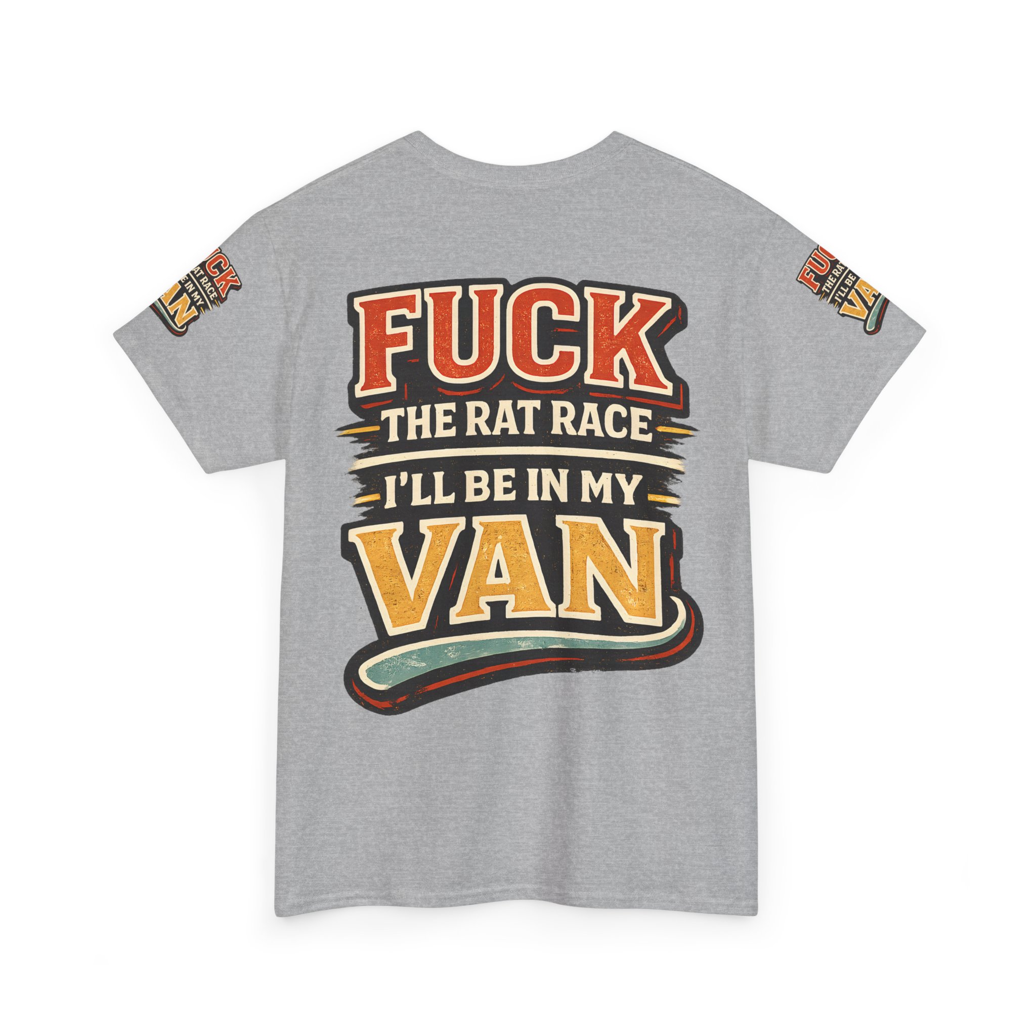 13143963033915255155_2048.jpeg Unisex Heavy Cotton Tee — "Fuck The Rat Race" Design F**K-Line